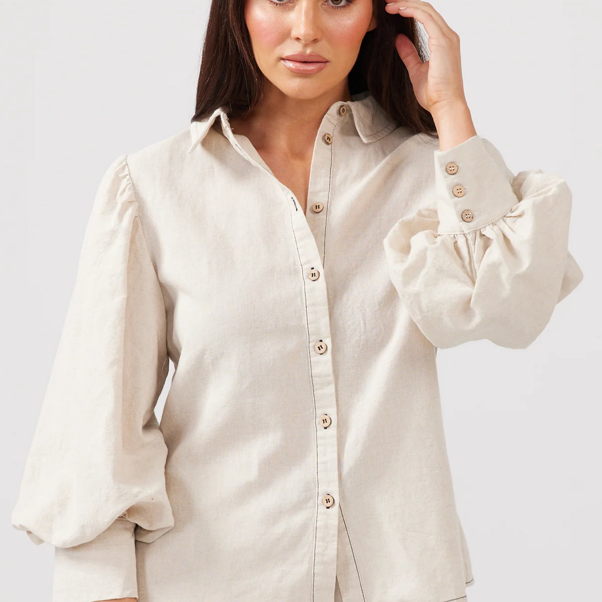 Lift Me Up Shirt in Natural