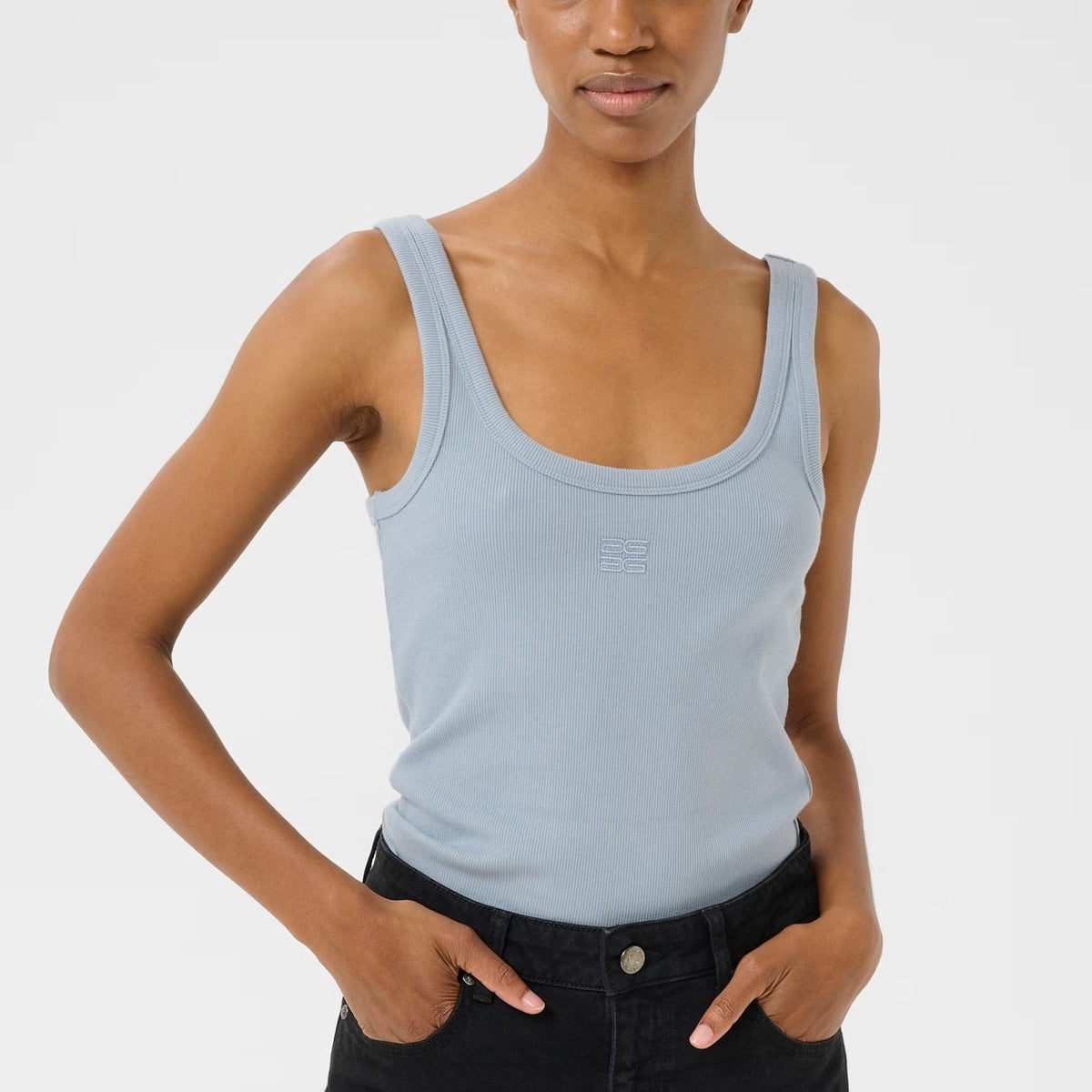Gestuz - Gzdrew Logo Tank 2.0 - 110601 Bright White main image 0