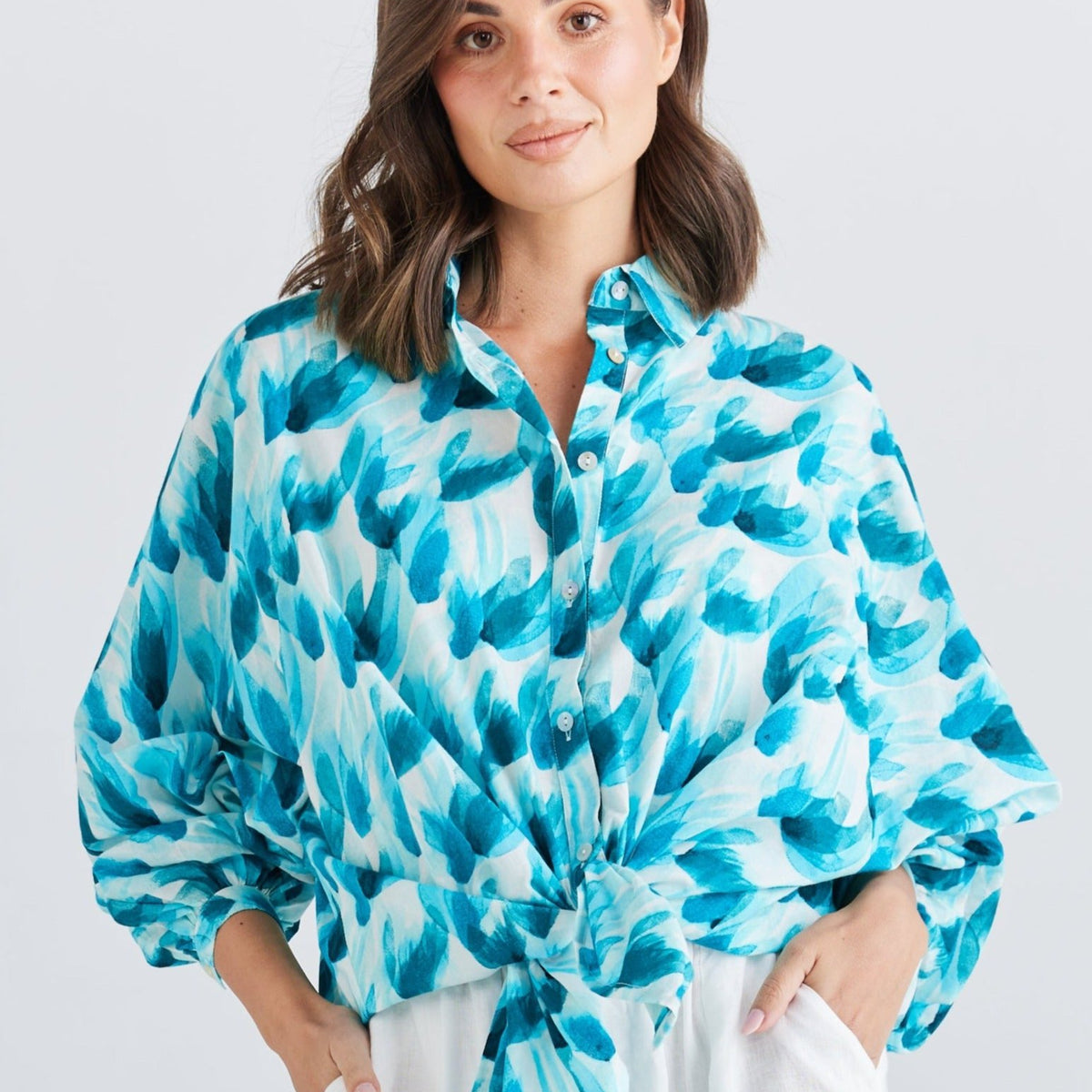 Cliffside Shirt in High Tide