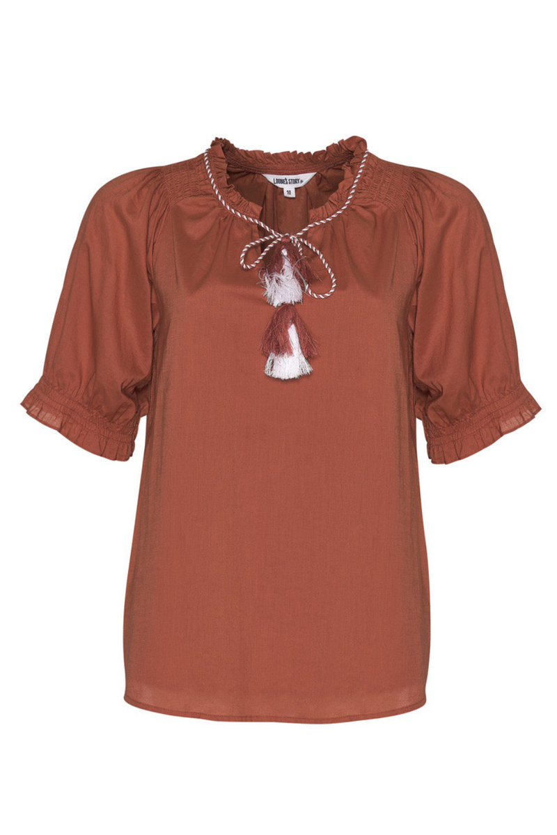 Matisse Blouse in Tan