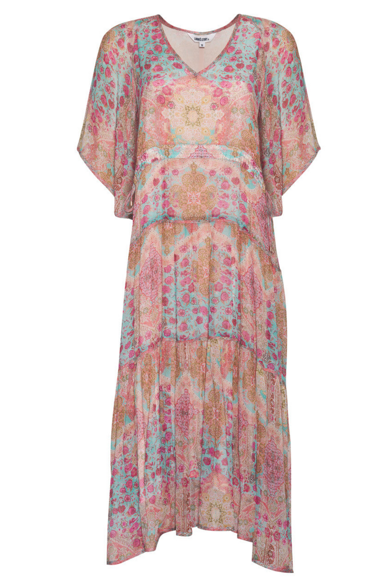 LAGOON FLOW WOVEN MIDI DRESS