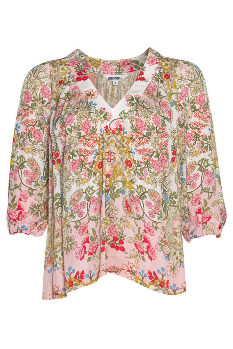 Siena Top in Blush Multi