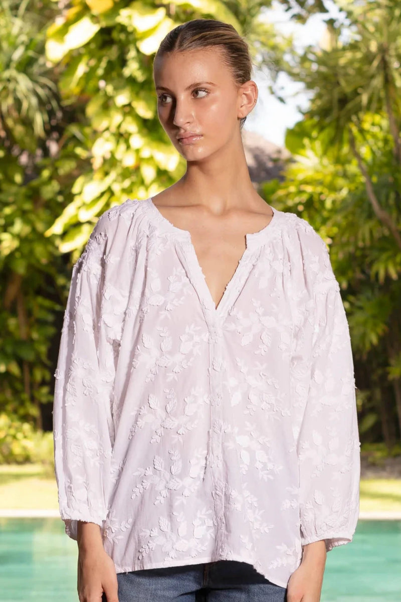 Twenty Orient Embroidered White Shirt