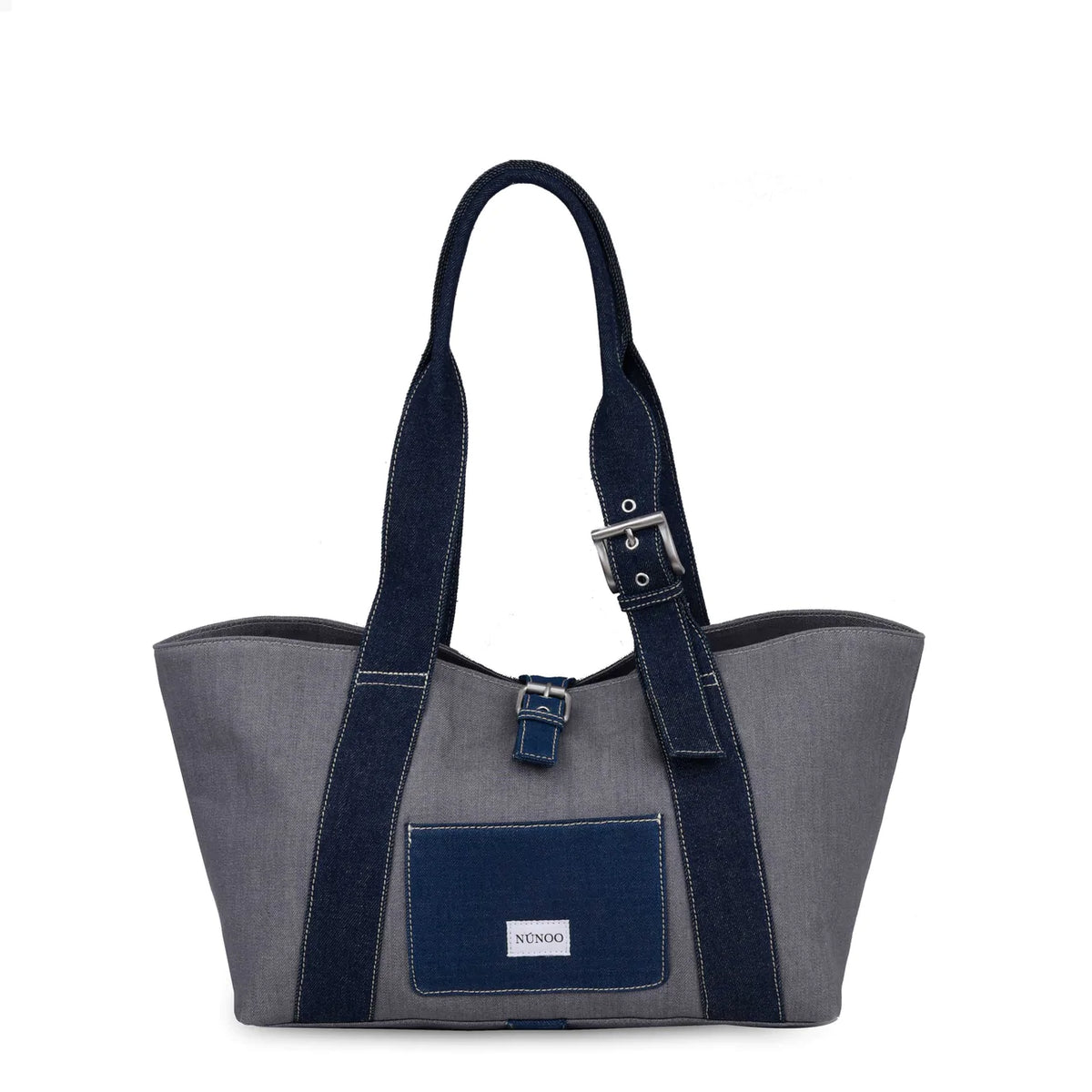 Núnoo - Maxi Shopper Braided Recycled Cool 70239111 - Silver