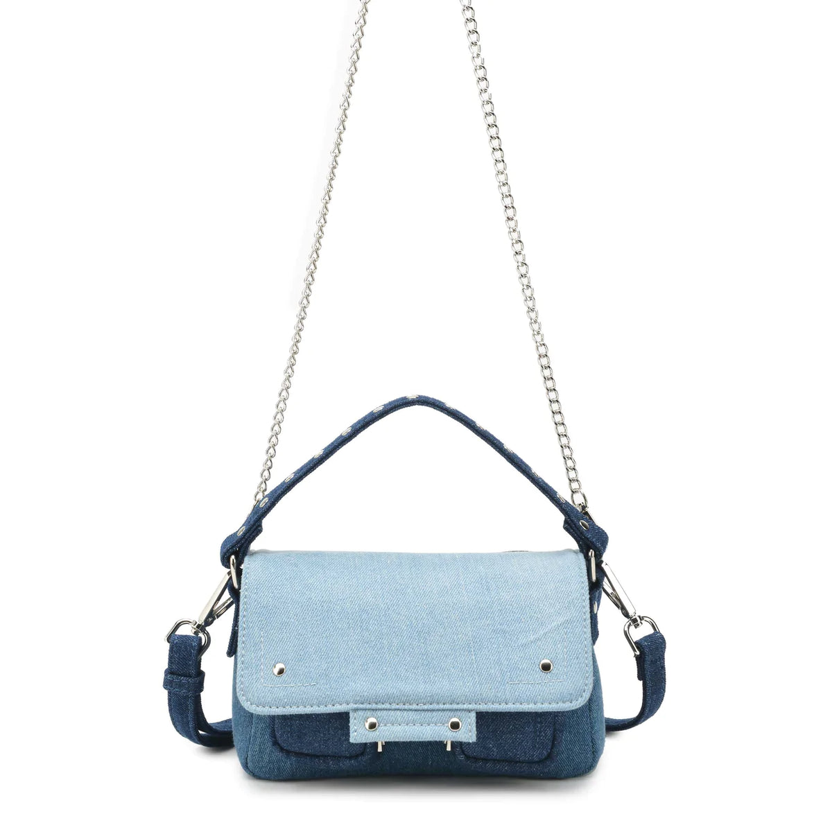 Small Honey Denim Mix Blue Bag