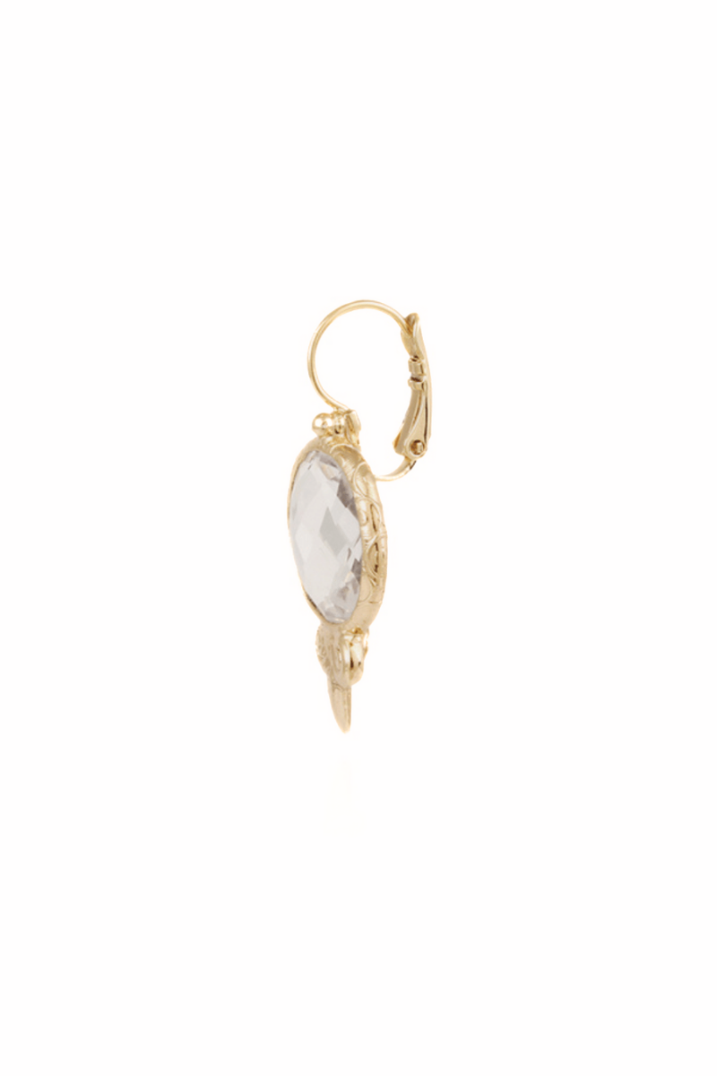 Aserti Earrings Gold in Crystal Aserti Earrings Gold in Crystal