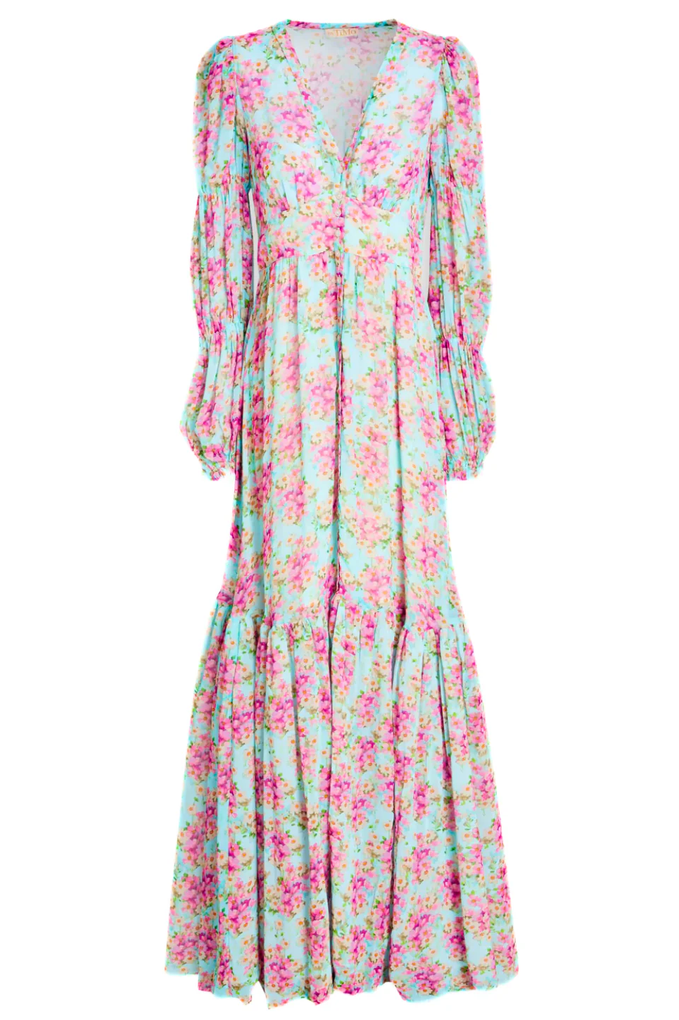 Georgette Maxi Dress in Summer Flowers Georgette Maxi Dress in Summer Flowers