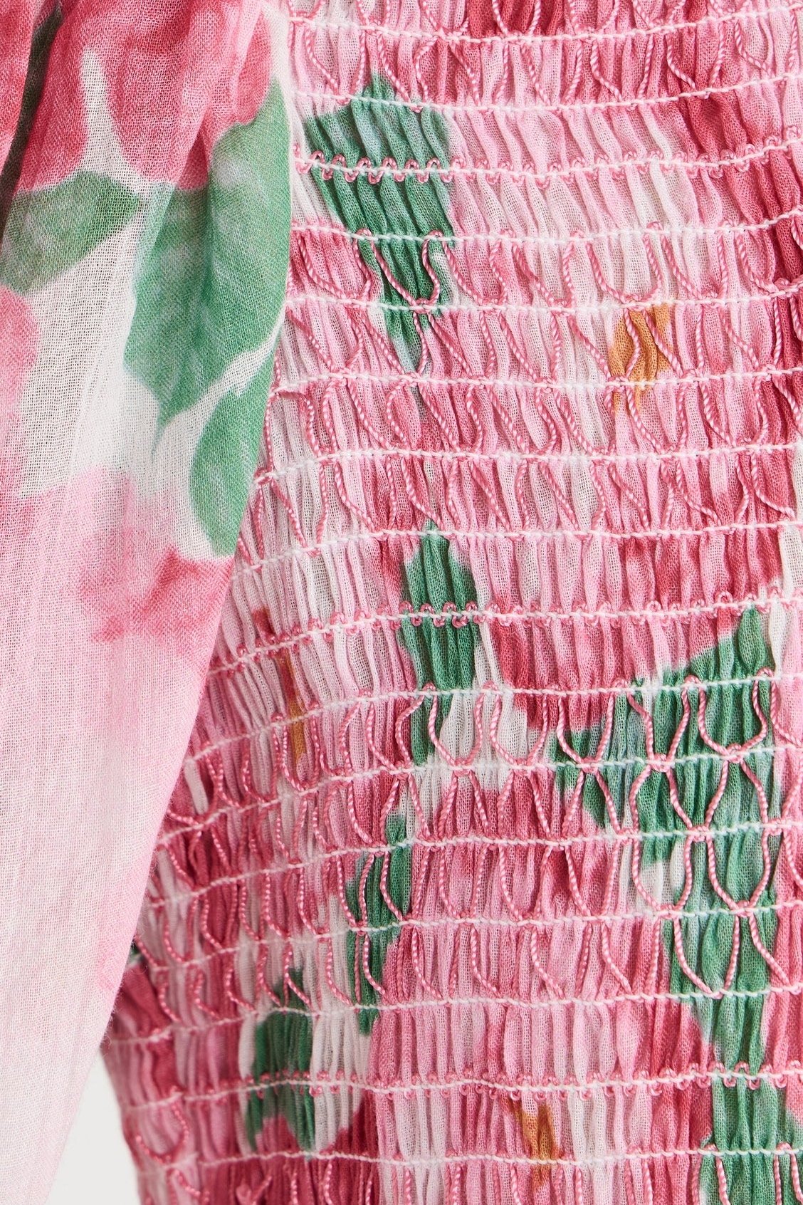 Bohemian Smocking Dress in Peonies Bohemian Smocking Dress in Peonies