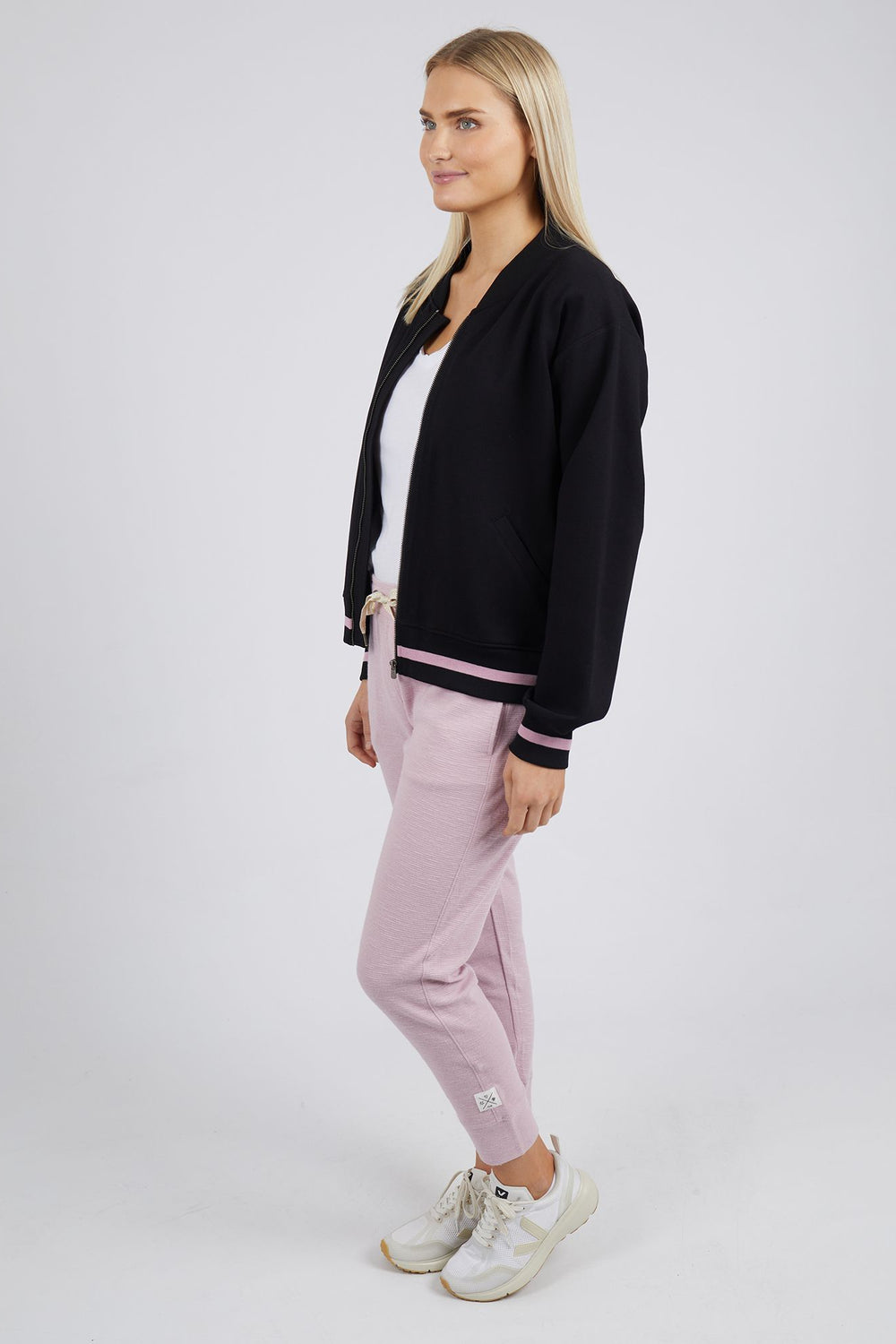 Alena Bomber Jacket in Black Alena Bomber Jacket in Black
