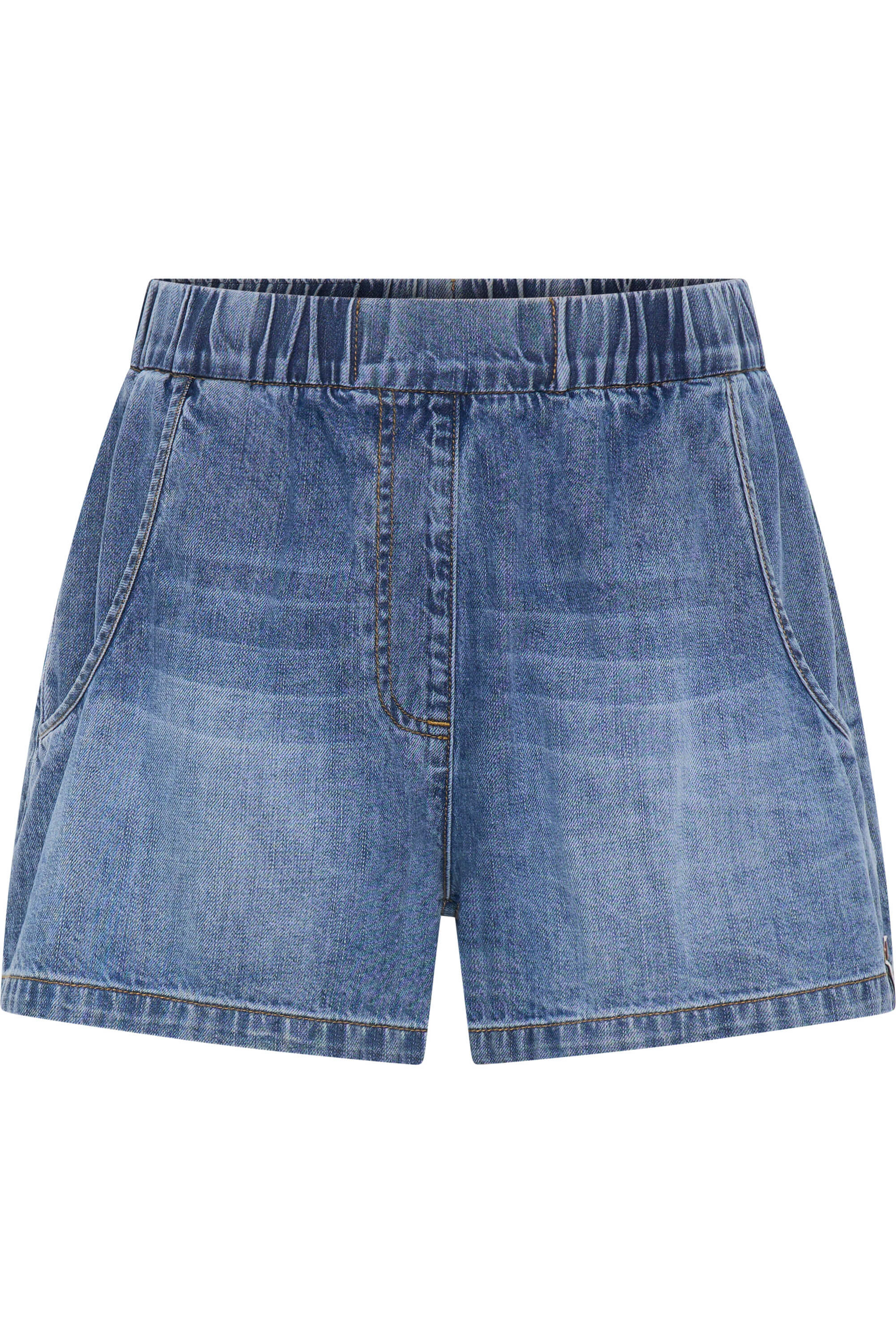 ONE TEASPOON Funks High Waist Elasticated Flippy Denim Short