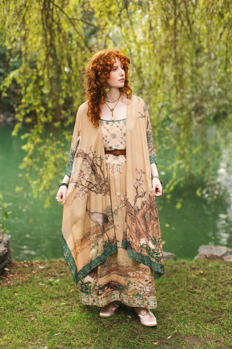 Fable Bohemian Goddess Starduster Kimono | Deer and Moon Fable Bohemian Goddess Starduster Kimono | Deer and Moon