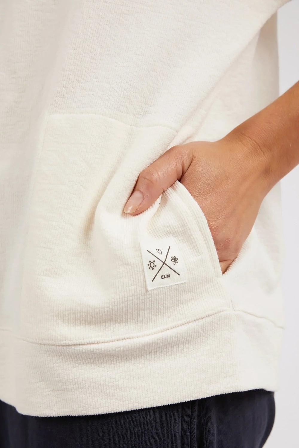 Beachy Zip Hoody in Pearl Beachy Zip Hoody in Pearl