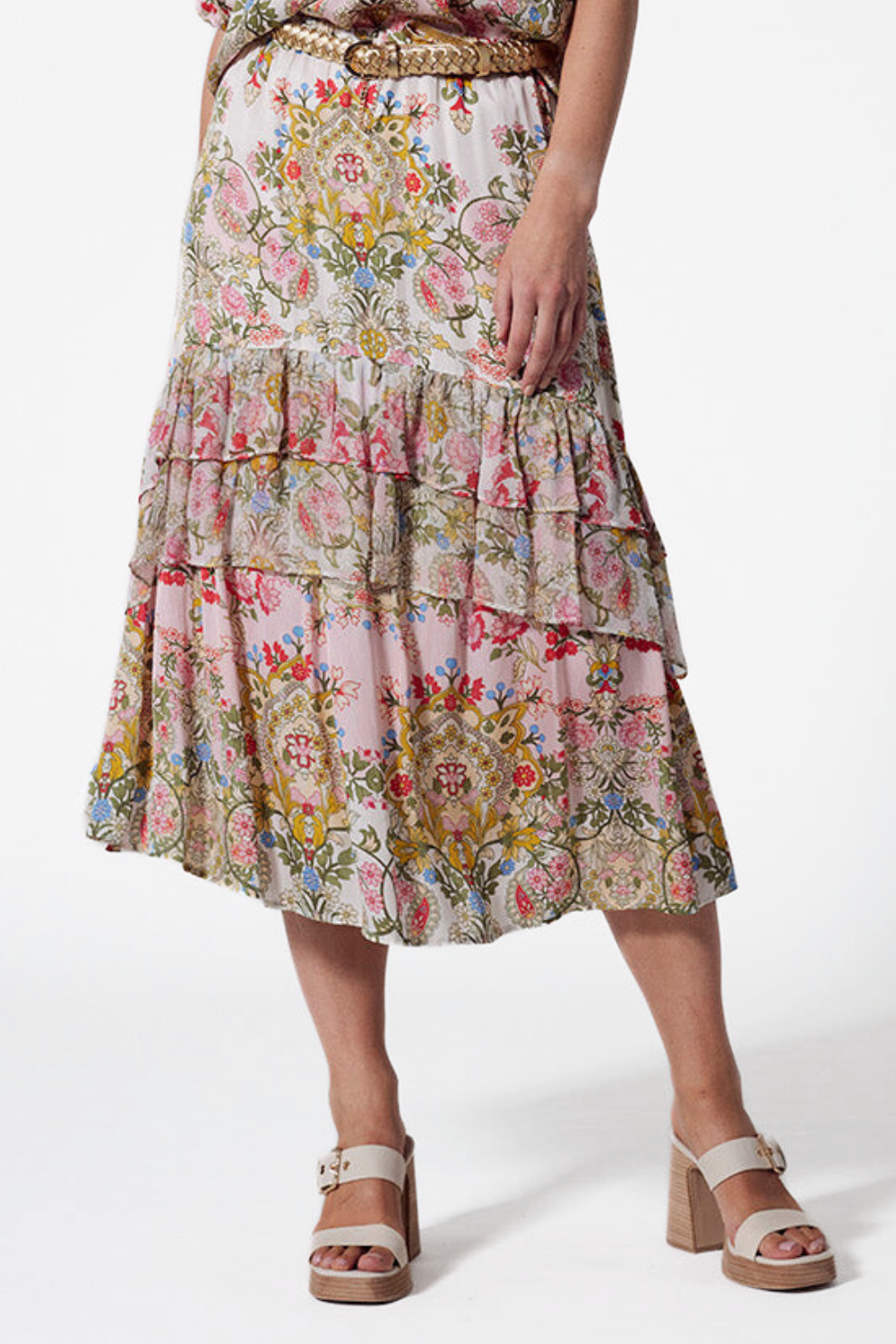 Siena Skirt in Blush Multi Siena Skirt in Blush Multi