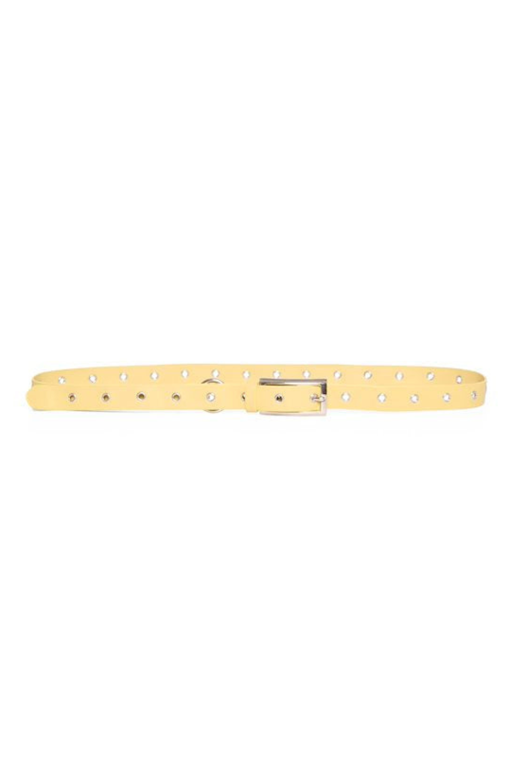 Lety Eyelet Belt in Dried Moss Lety Eyelet Belt in Dried Moss