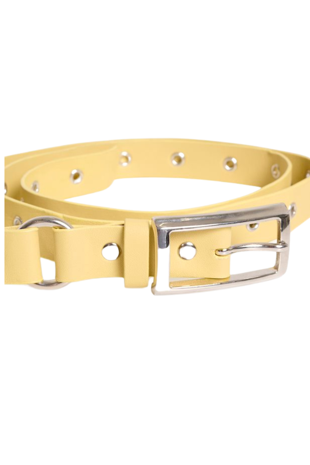 Lety Eyelet Belt in Dried Moss Lety Eyelet Belt in Dried Moss
