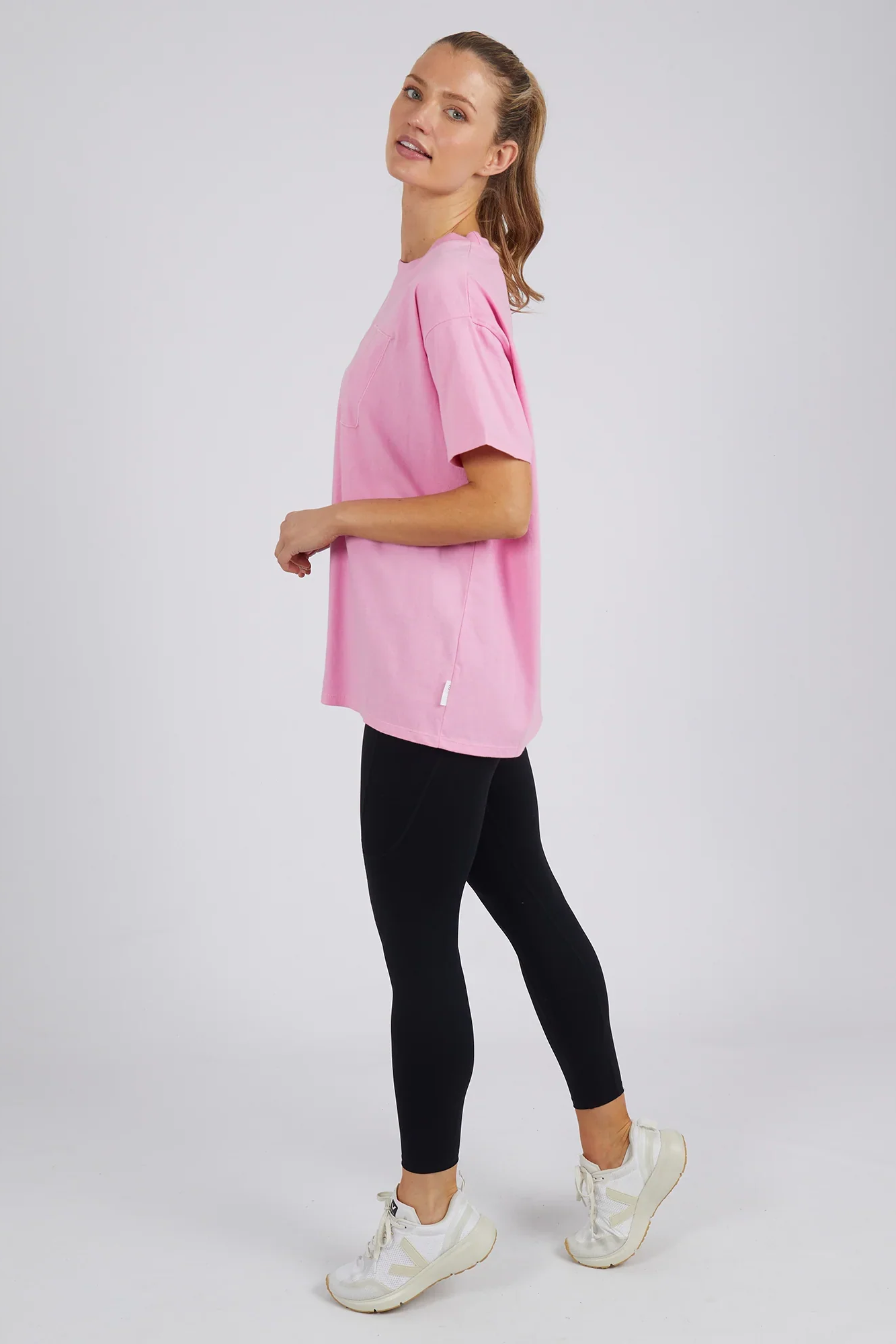 Fw Embroidery Tee Pink Fw Embroidery Tee Pink