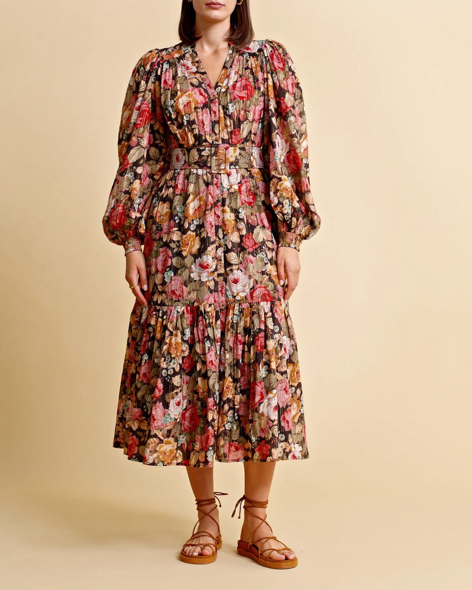 byTiMo - Bohemian Midi Dress in Rose Garden - Women's Clothing - New ...