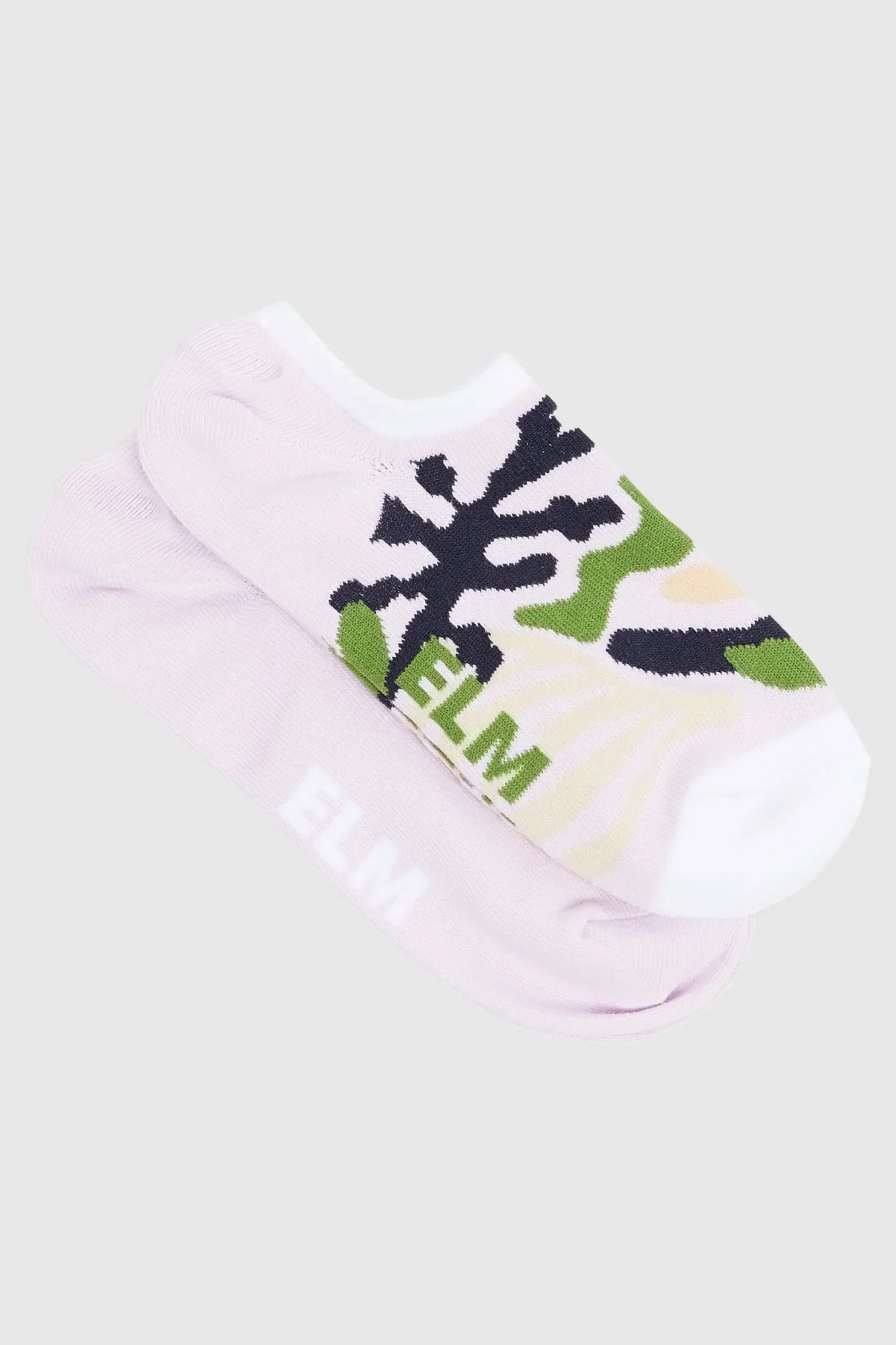2 Pack No Show Socks in Nature Floral Print & Pink 2 Pack No Show Socks in Nature Floral Print & Pink