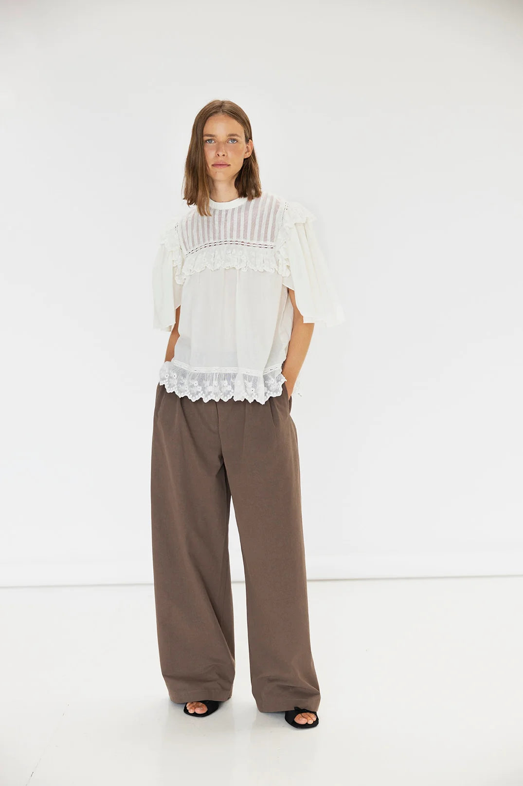 Gamma Blouse in Chalk Gamma Blouse in Chalk