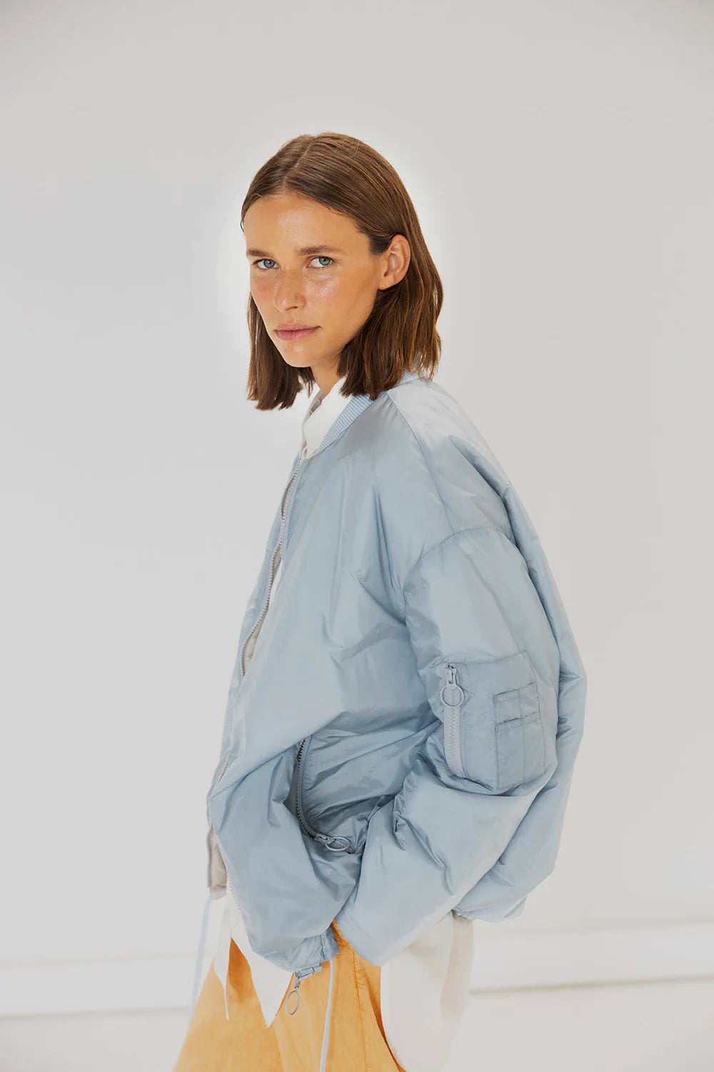 Nigella Bomber Jacket in 620 Sky Nigella Bomber Jacket in 620 Sky