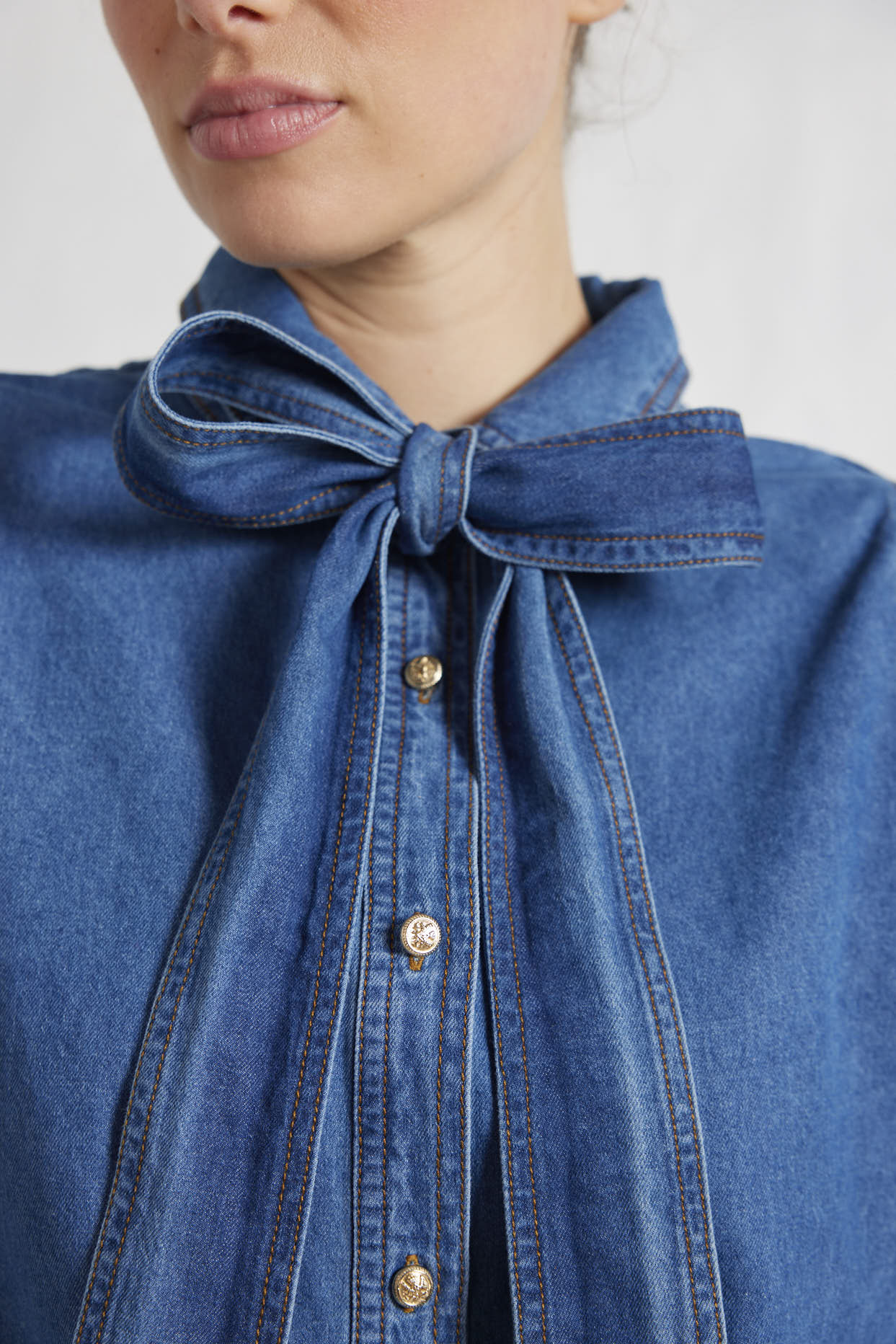 Annie Shirt in Blue Denim Wash Annie Shirt in Blue Denim Wash
