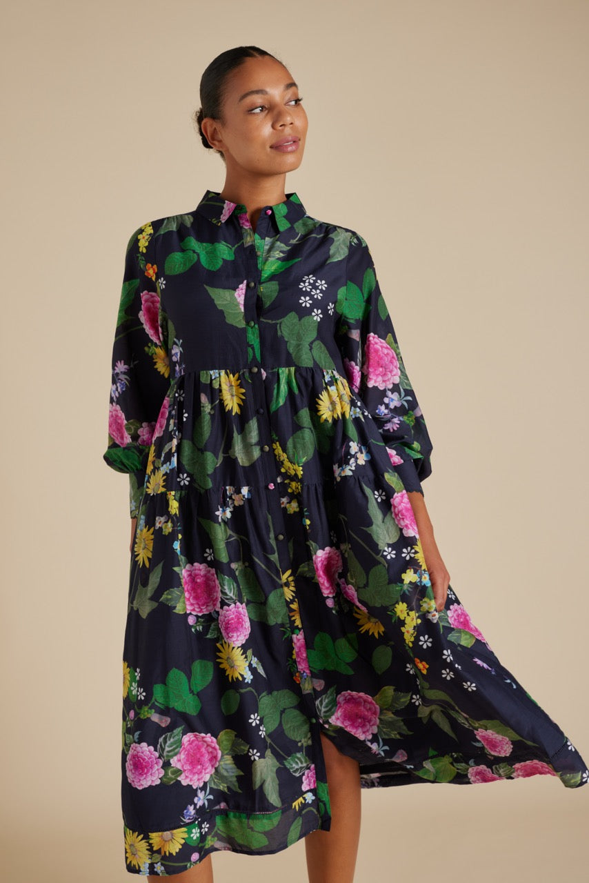 Hazel Dress in Navy Aria Hazel Dress in Navy Aria