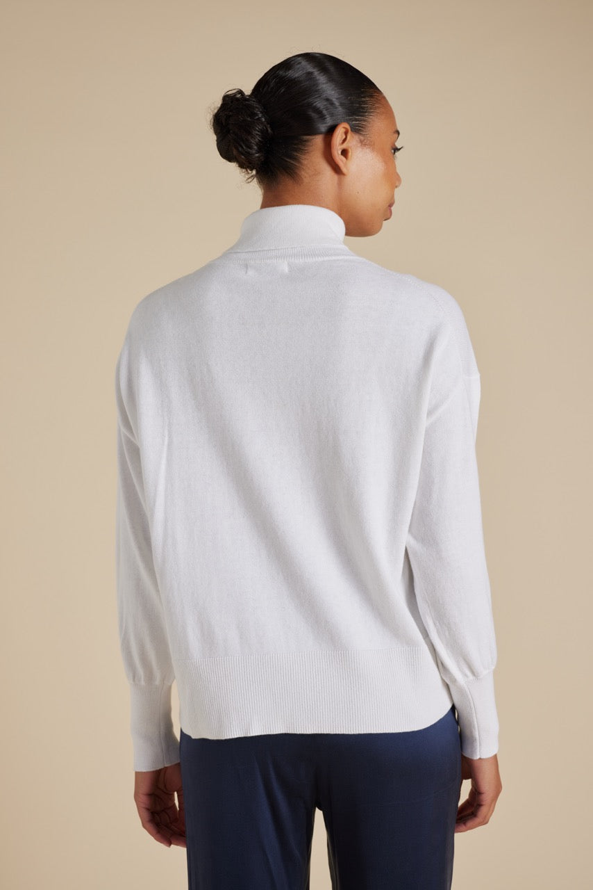Opera Polo Knit in Tallow Opera Polo Knit in Tallow