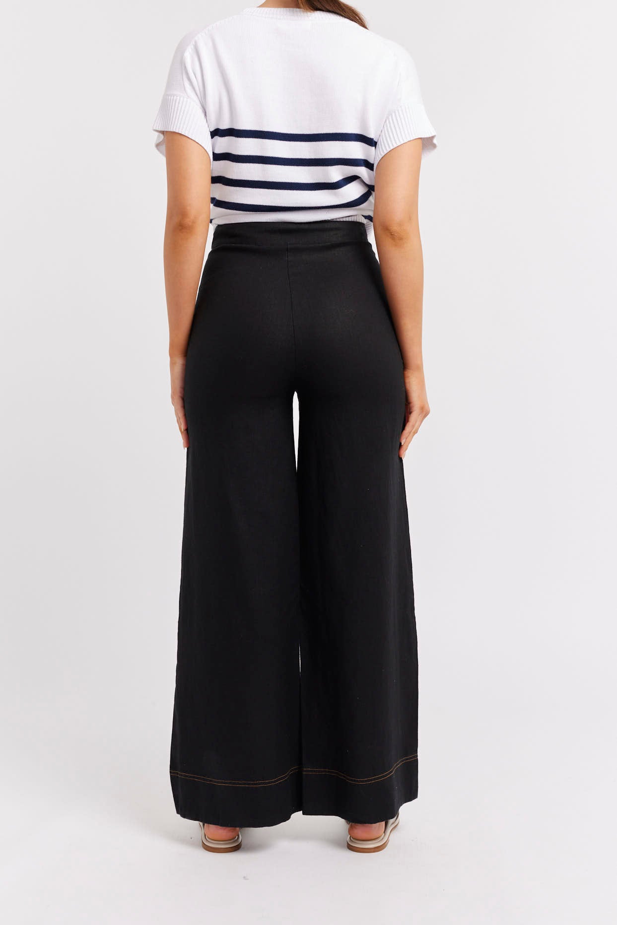 Clio Linen Pant in Black Clio Linen Pant in Black