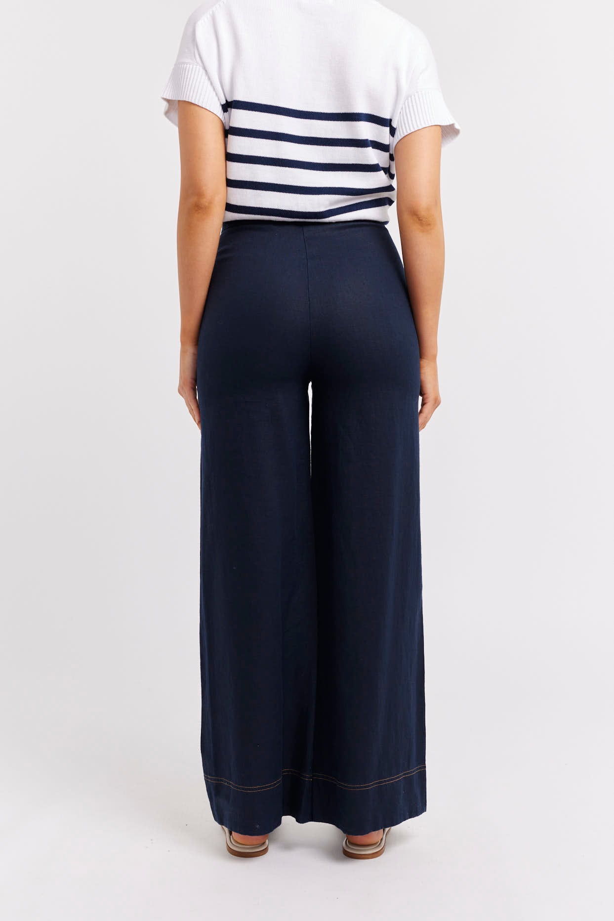 Clio Linen Pant in Navy Clio Linen Pant in Navy