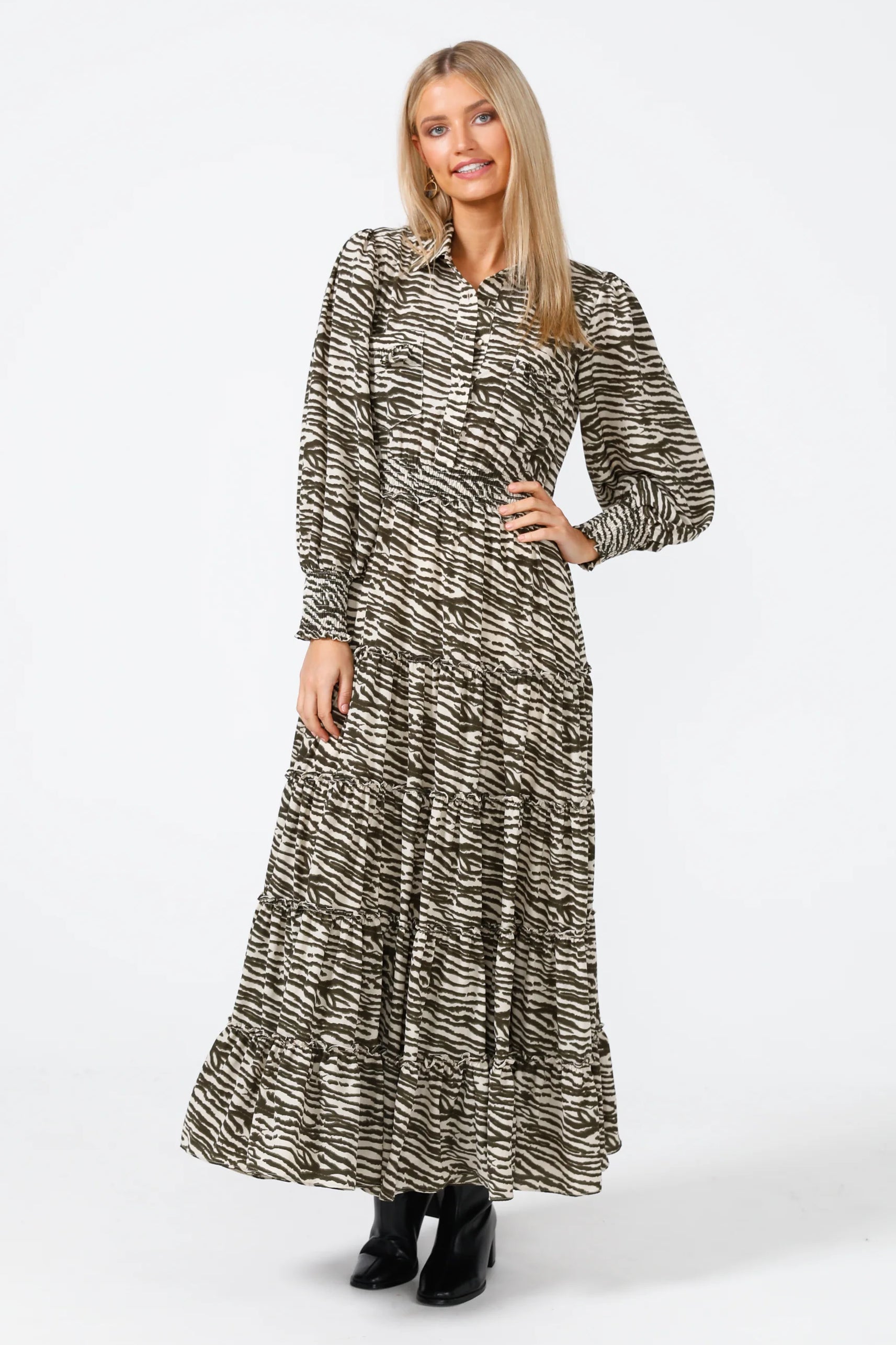 Lido Dress in Olive Willow Lido Dress in Olive Willow