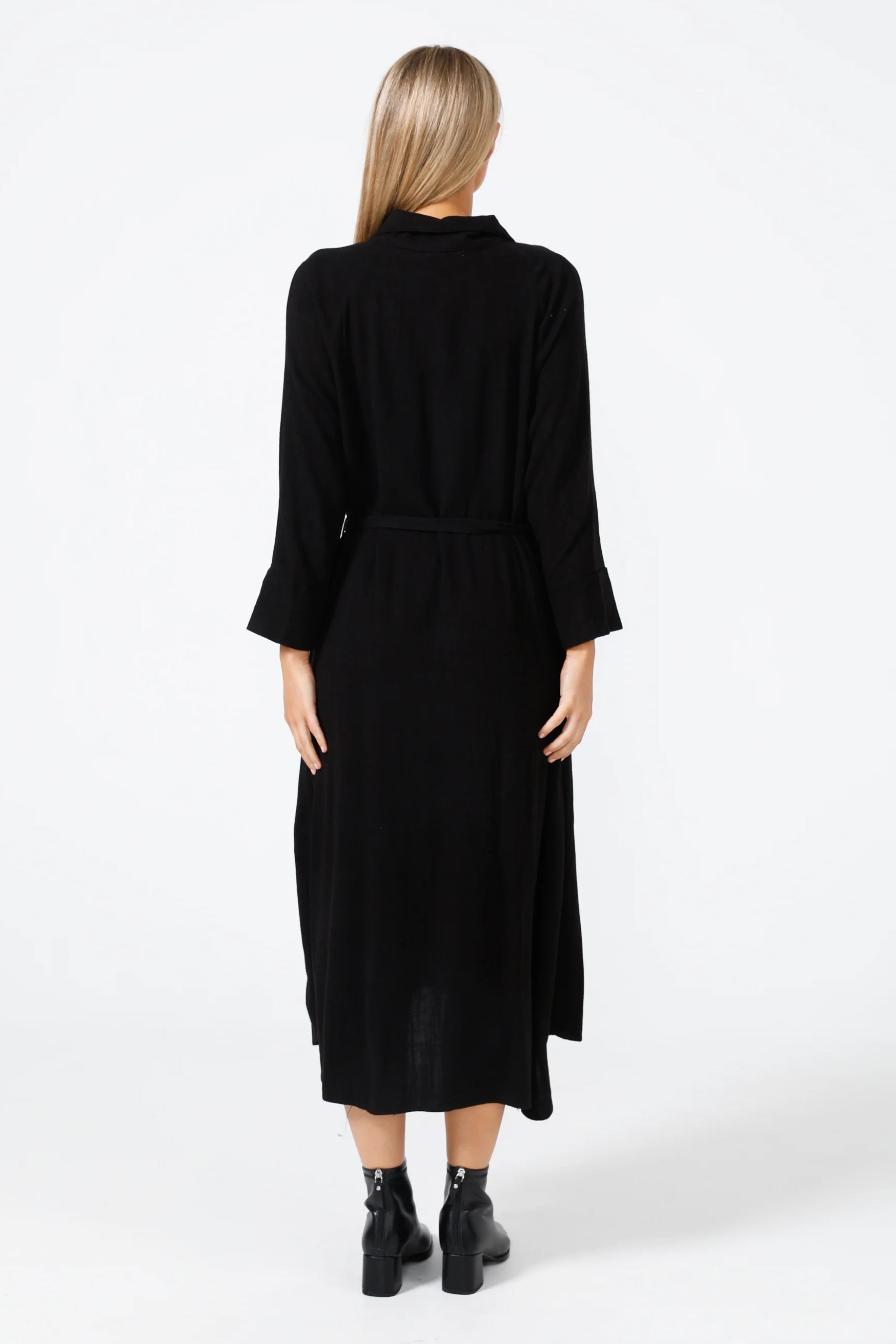 Ines Shirtdress in Black Ines Shirtdress in Black