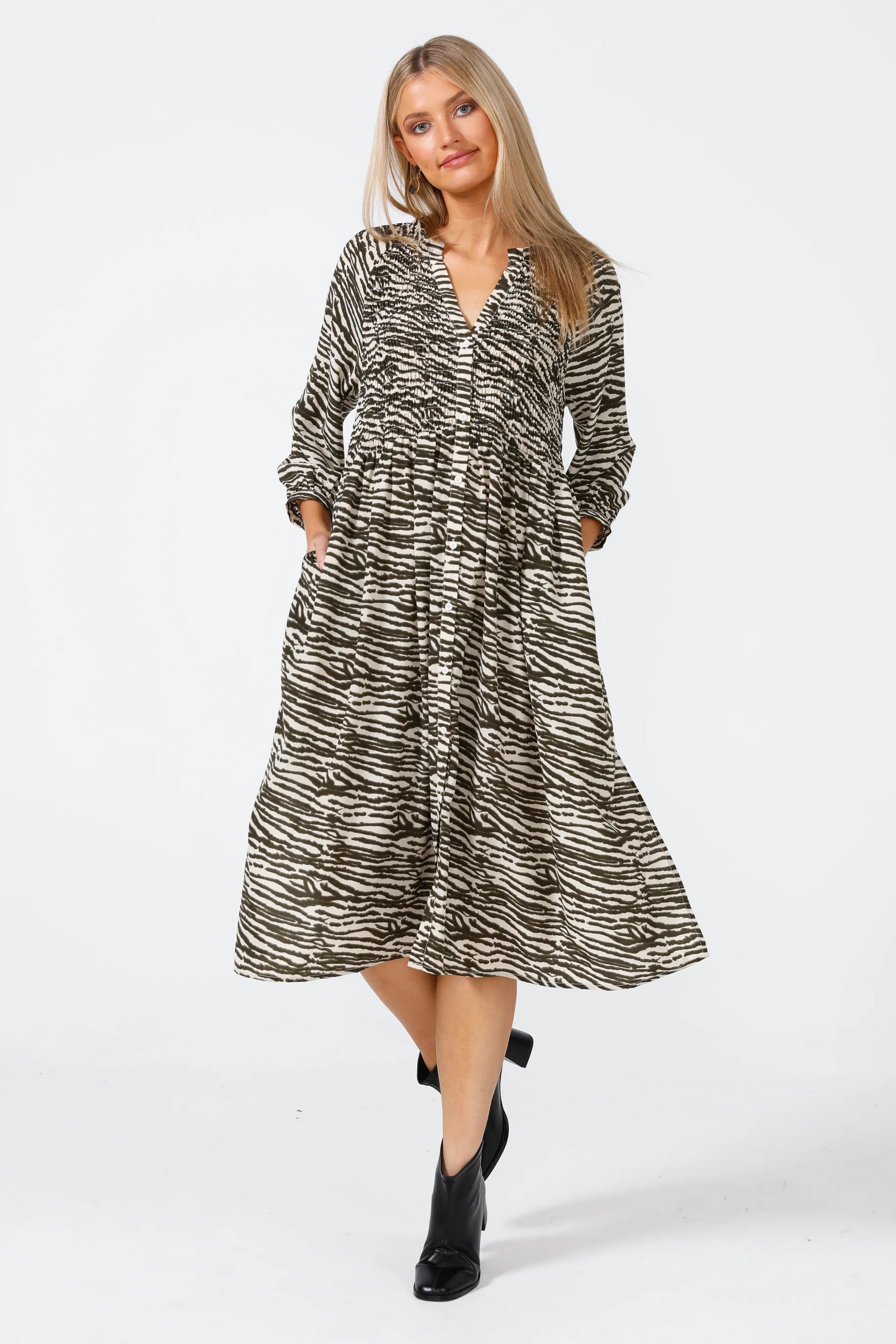Dakota Dress in Olive Willow Dakota Dress in Olive Willow