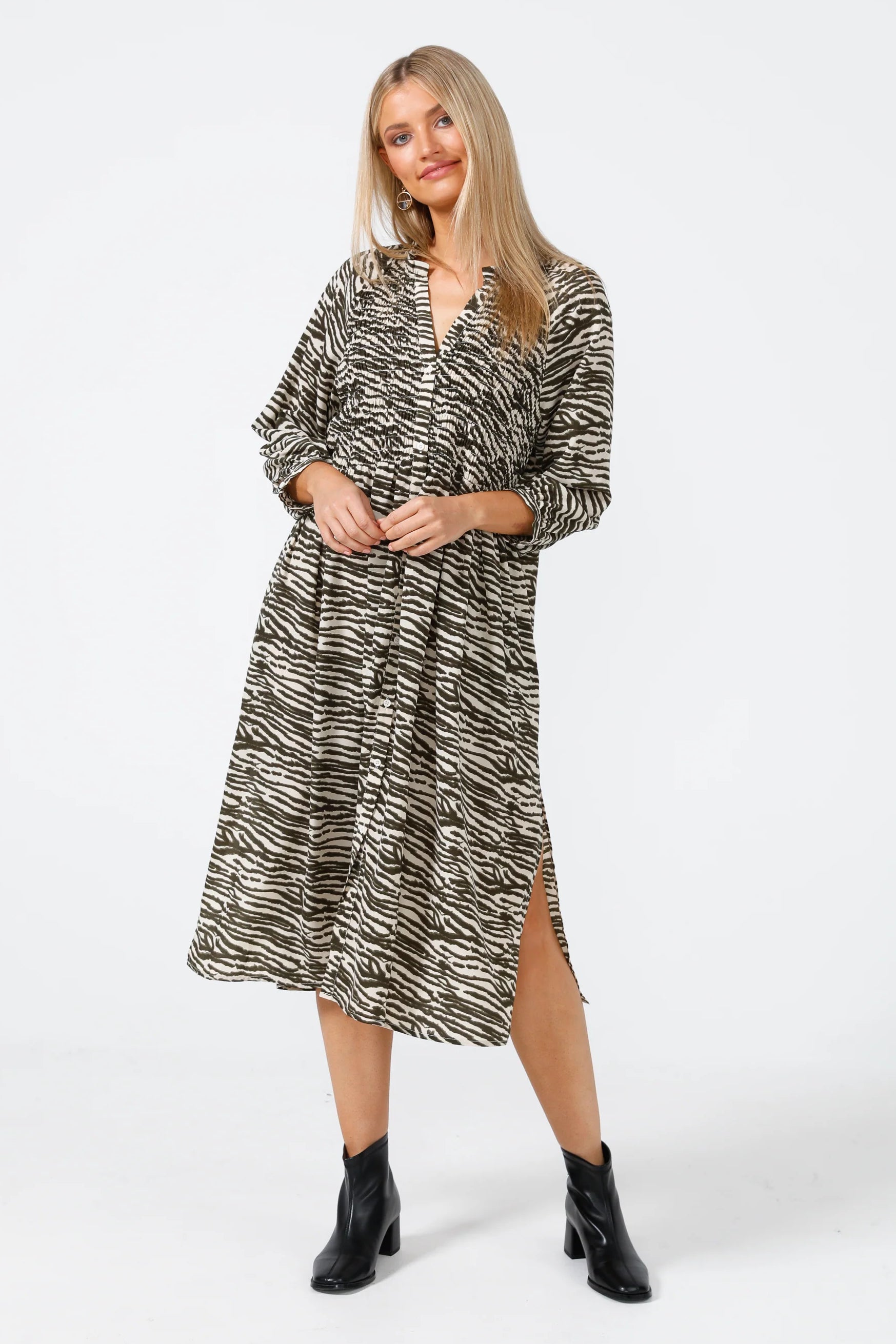 Dakota Dress in Olive Willow Dakota Dress in Olive Willow