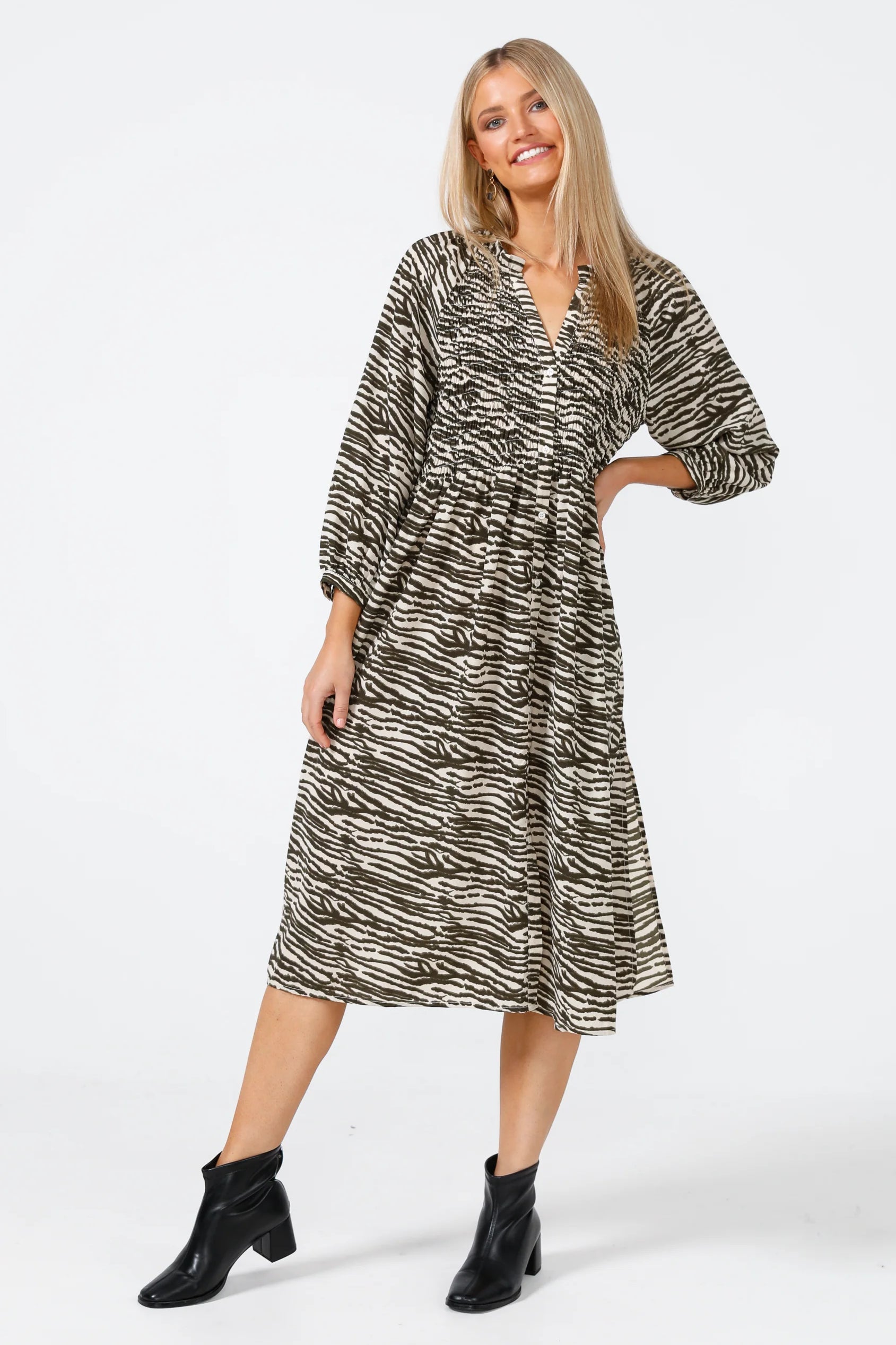 Dakota Dress in Olive Willow Dakota Dress in Olive Willow