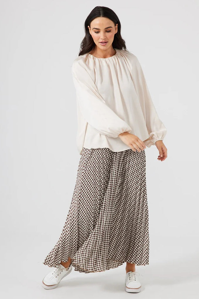 In Motion Top Ivory Satin In Motion Top Ivory Satin
