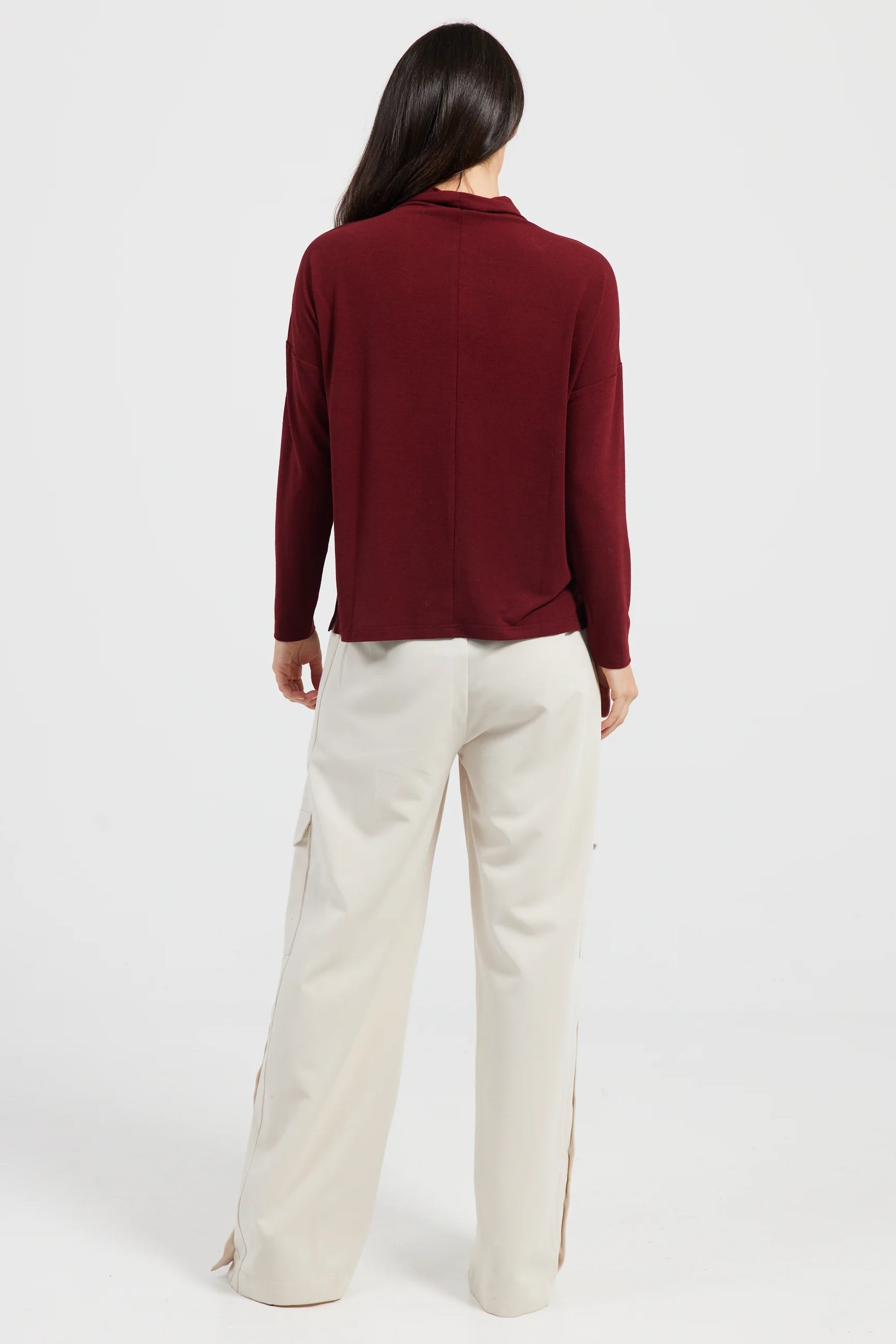 Mayflower Long Sleeve Tee in Berry Jersey Mayflower Long Sleeve Tee in Berry Jersey
