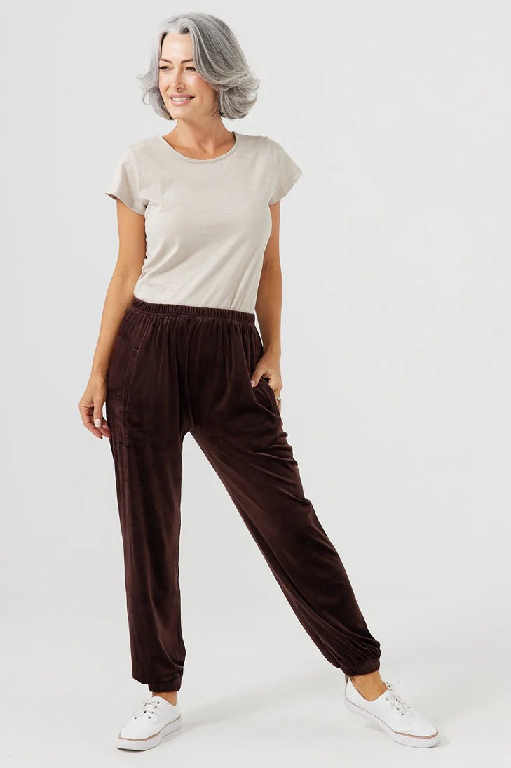 Sierra Pants in Chocolate Velvet Sierra Pants in Chocolate Velvet