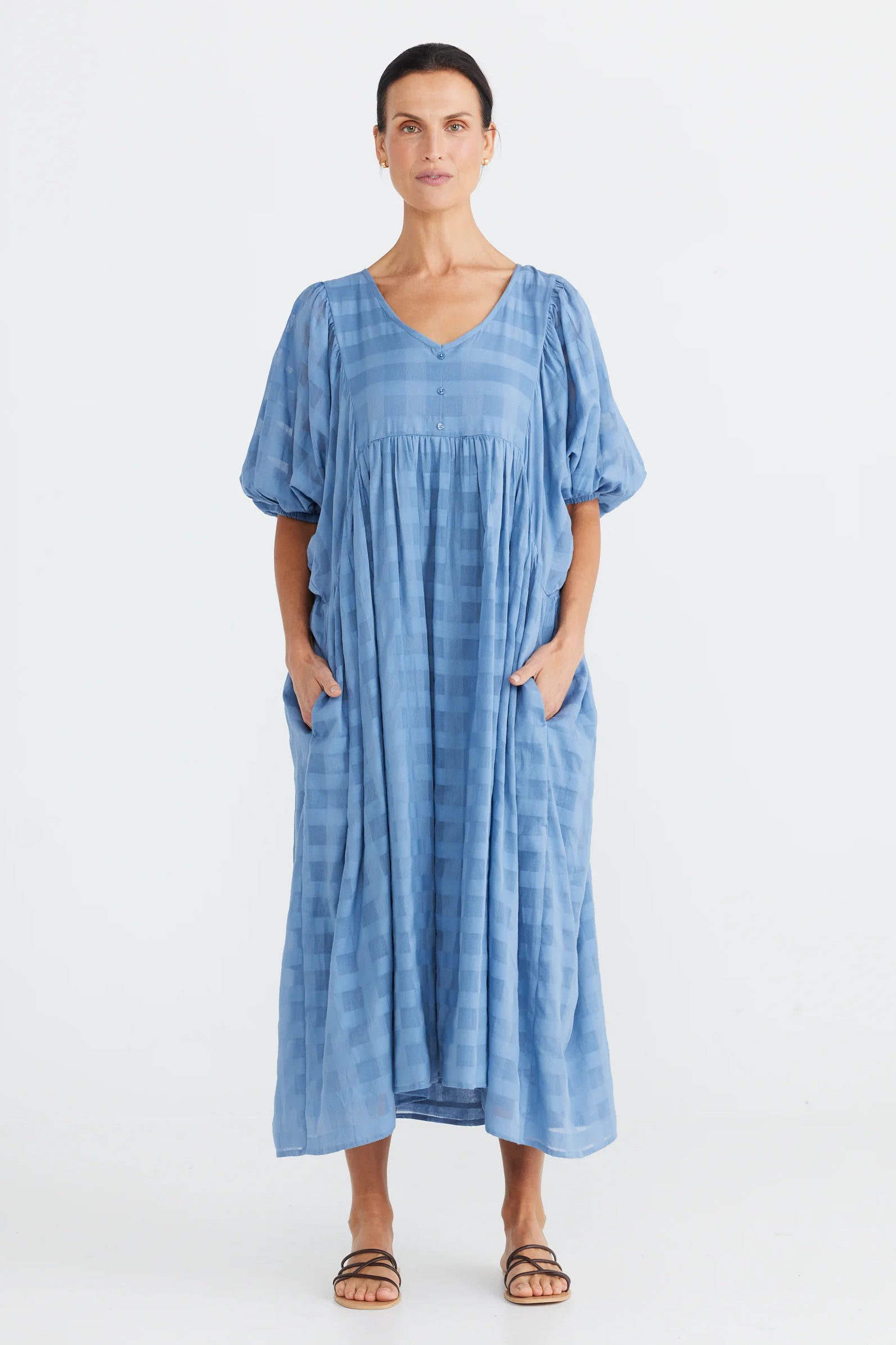 Ciao Bella Dress in Faded Denim Ciao Bella Dress in Faded Denim