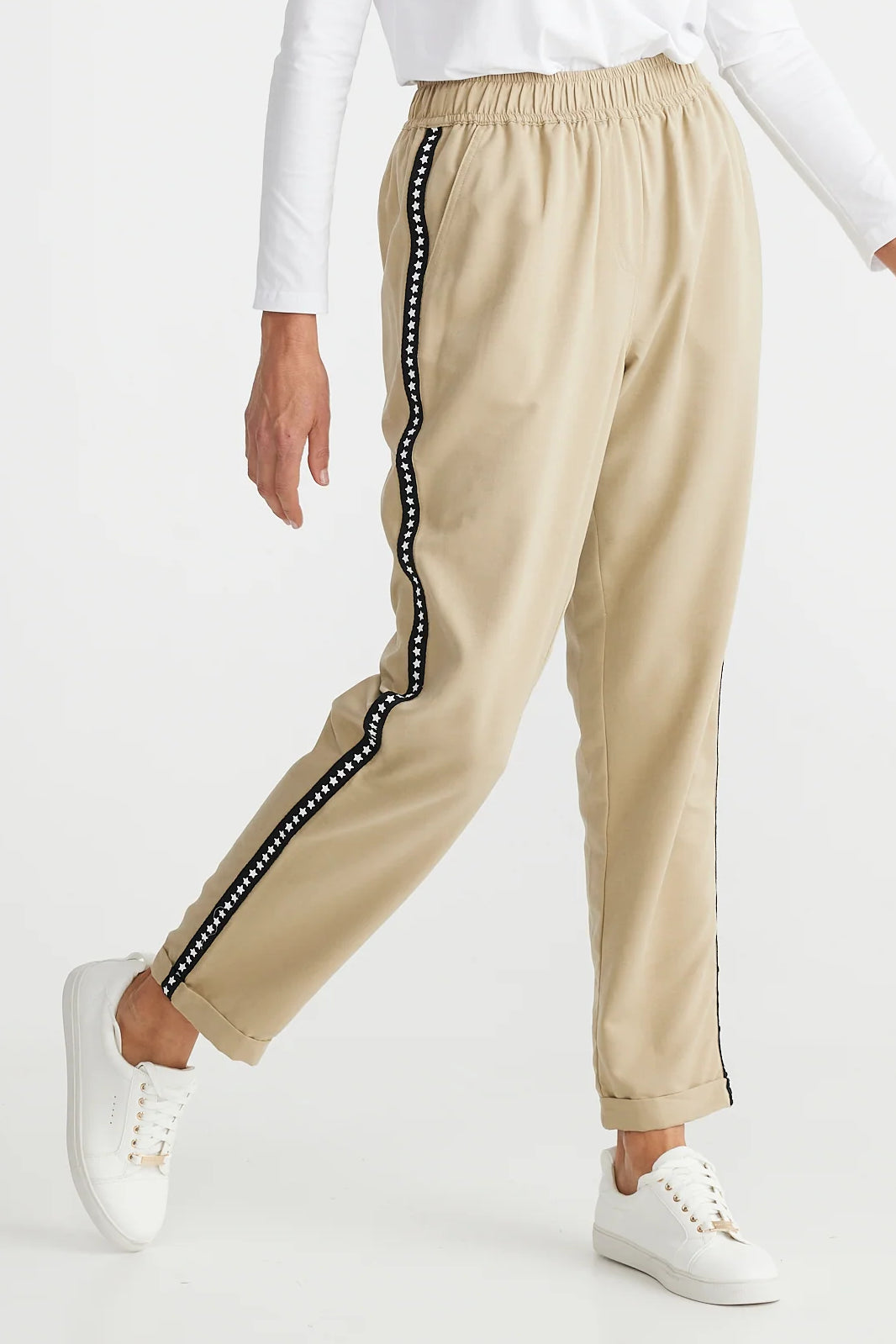 Miles Away Star Pant in Taupe Miles Away Star Pant in Taupe