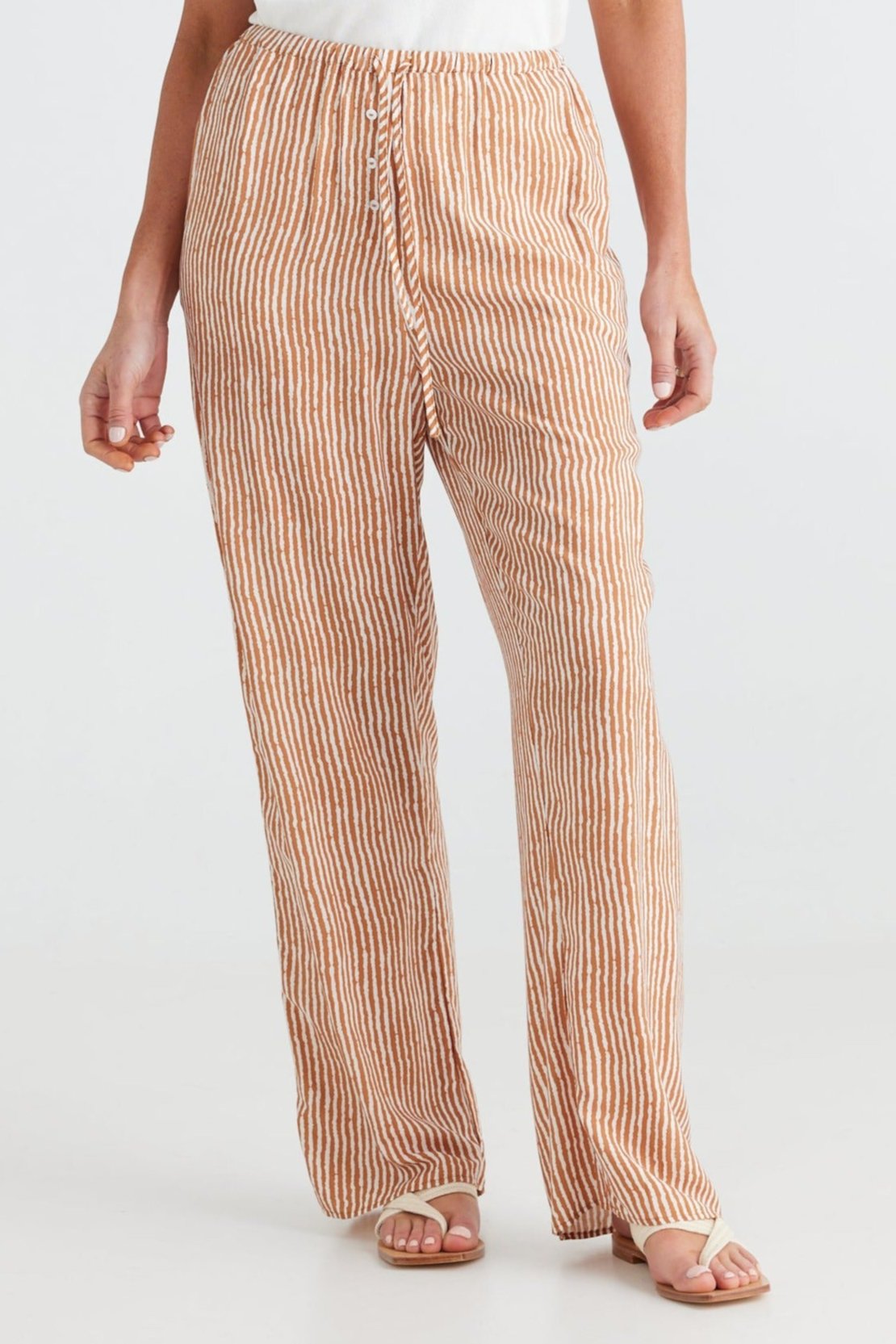 Second Valley Pants in Tan Stripe Second Valley Pants in Tan Stripe