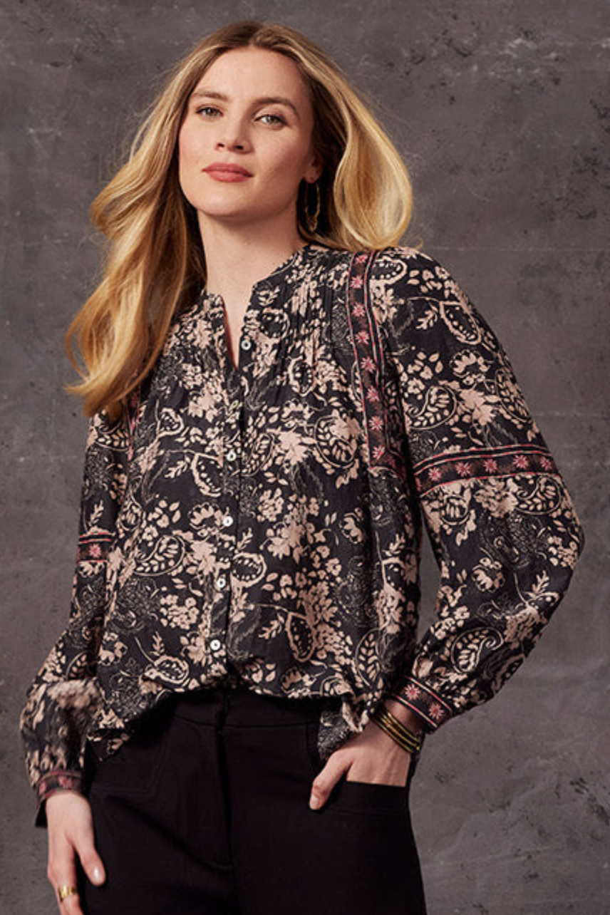 Bravery Shirt in Black Multi Bravery Shirt in Black Multi