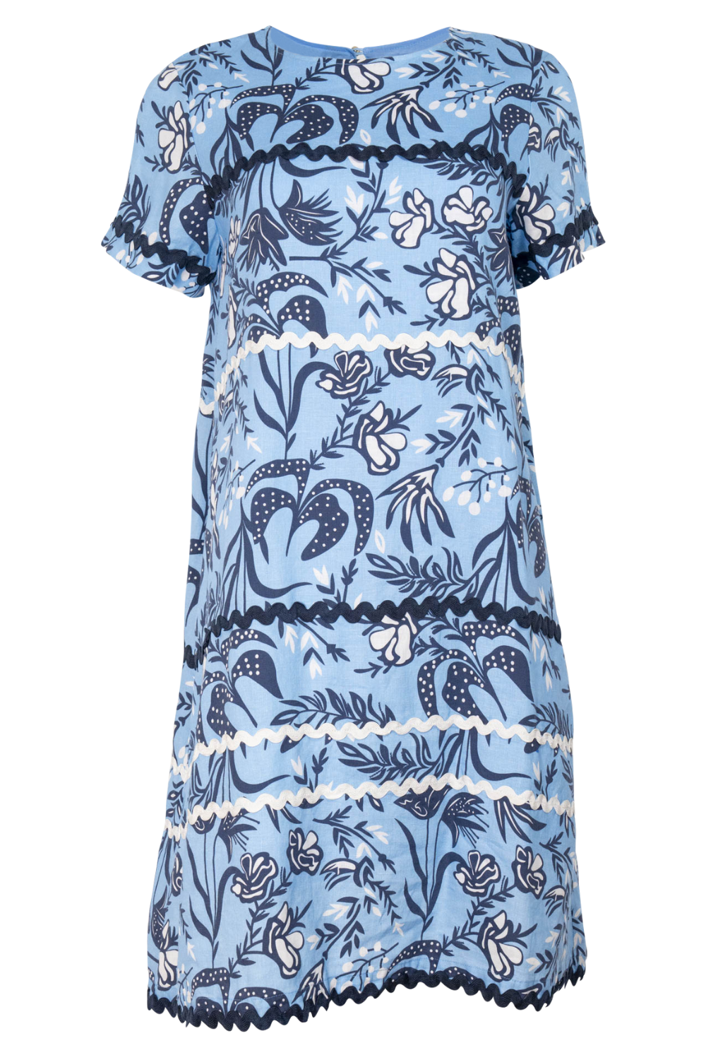 Claudette Wave Dress Paradise Cornflower Claudette Wave Dress Paradise Cornflower