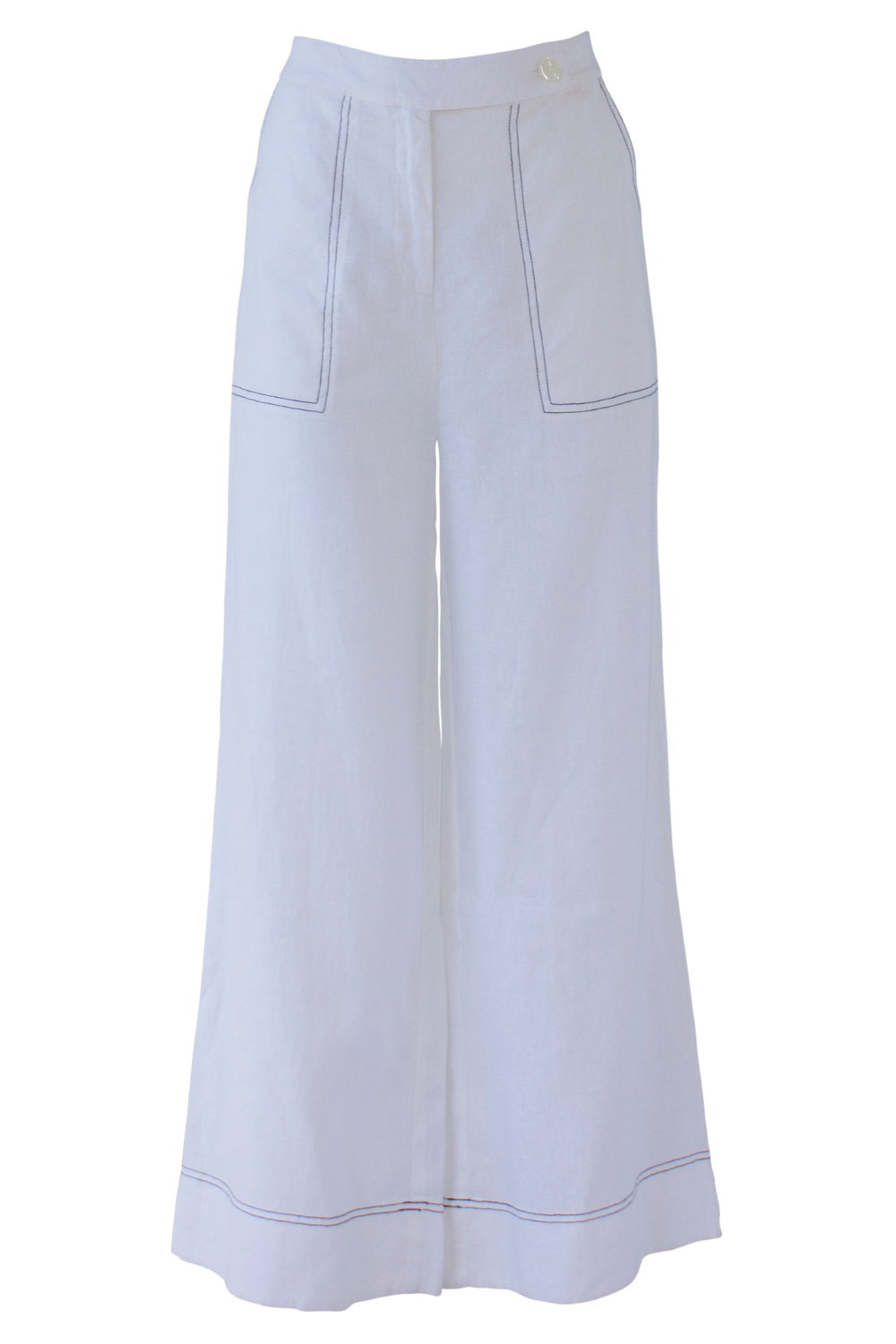 Clio Linen Pant in White Clio Linen Pant in White
