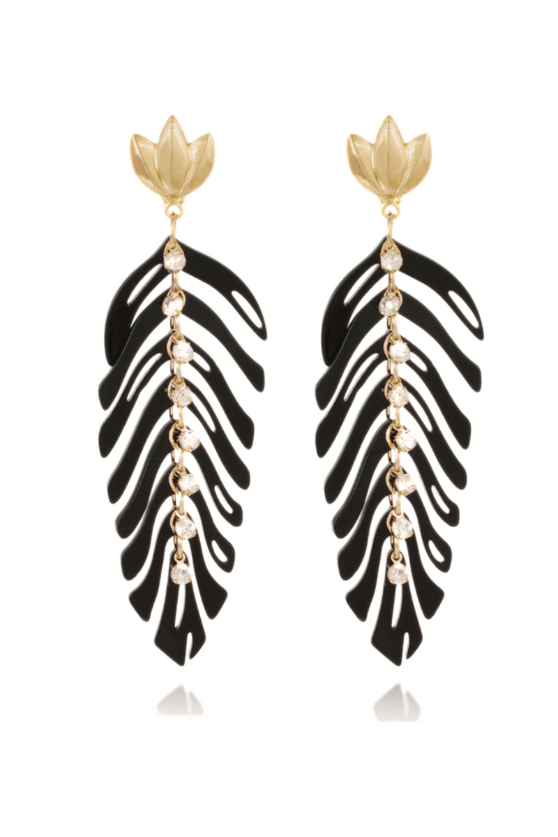 Cavallo Earrings in Black Cavallo Earrings in Black