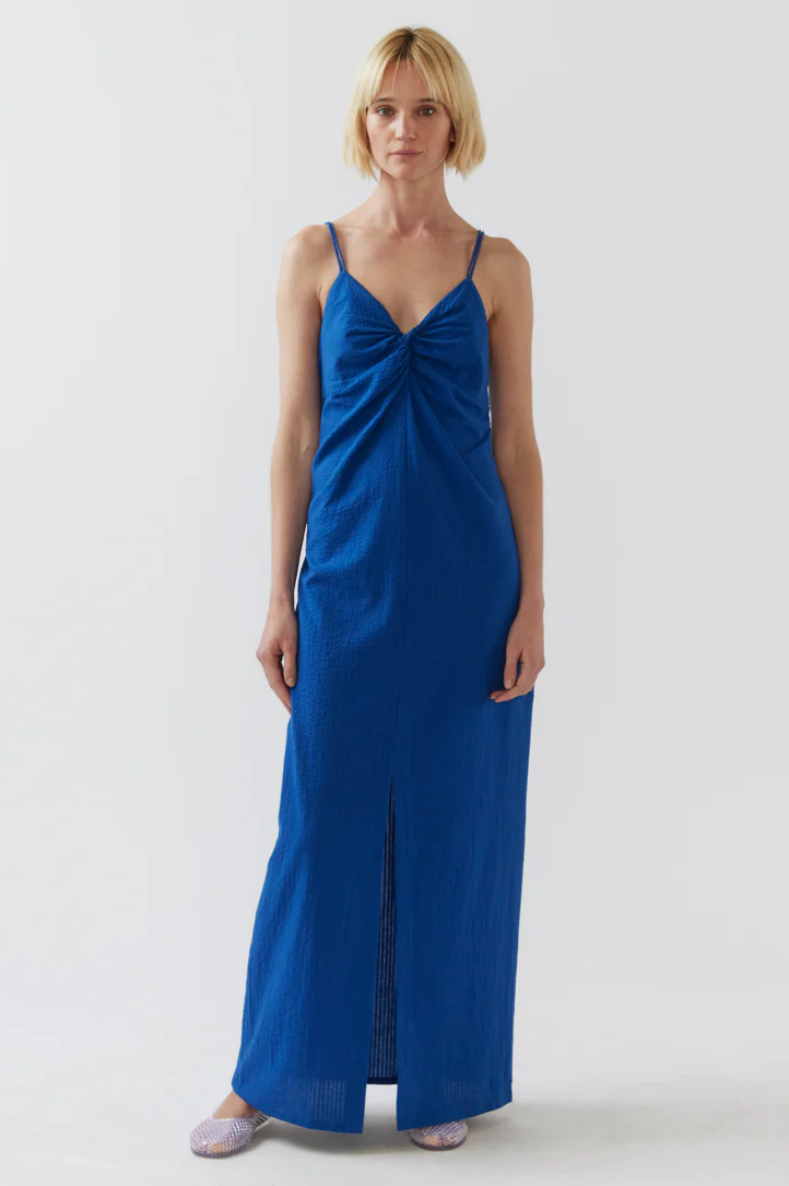 Elsie Dress in Matisse Blue Seersucker Elsie Dress in Matisse Blue Seersucker