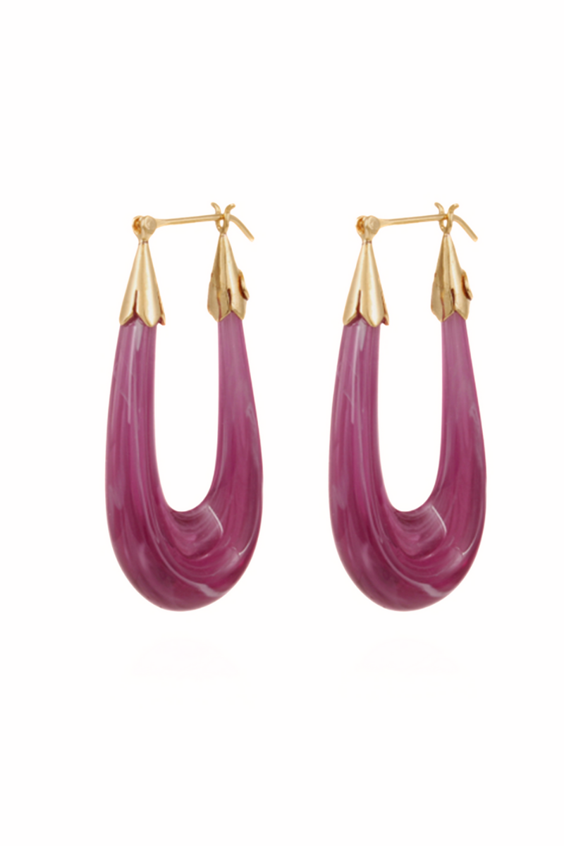 Ecume Bicolour Large Earrings in Gold Ecume Bicolour Large Earrings in Gold