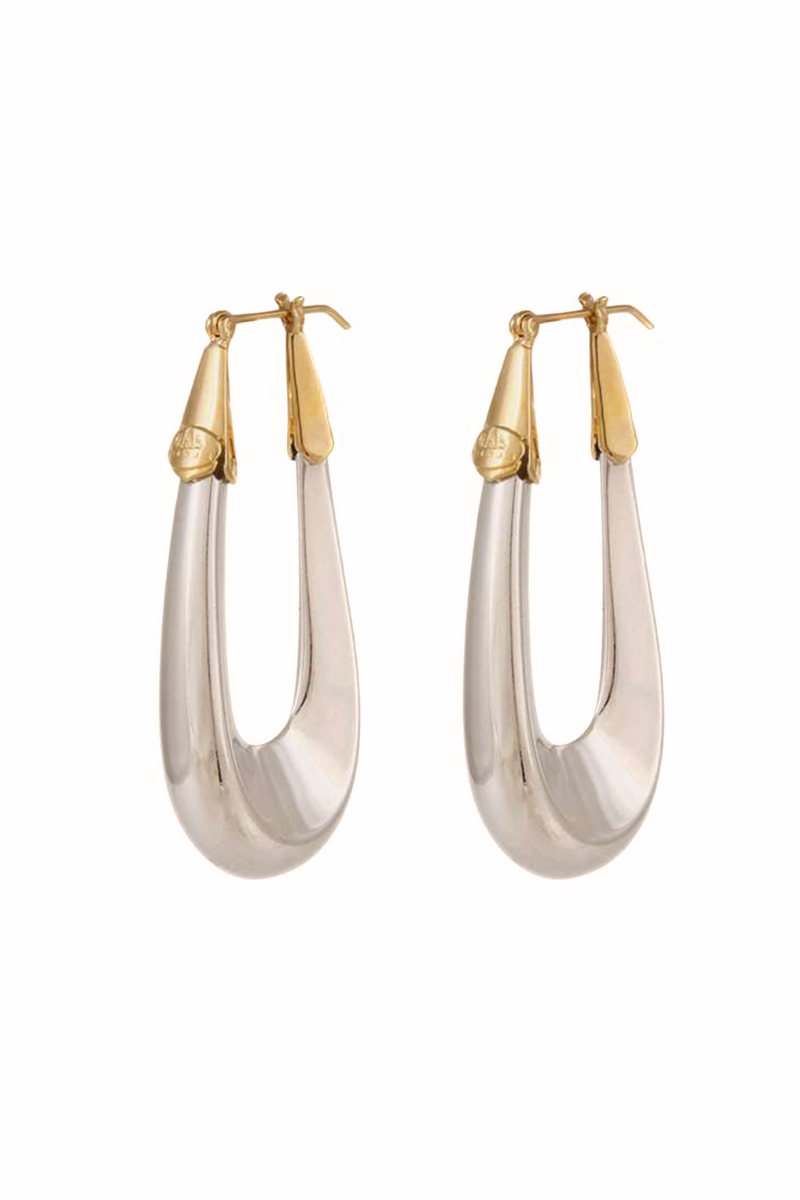 Ecume Bicolour Large Earrings in Gold Ecume Bicolour Large Earrings in Gold