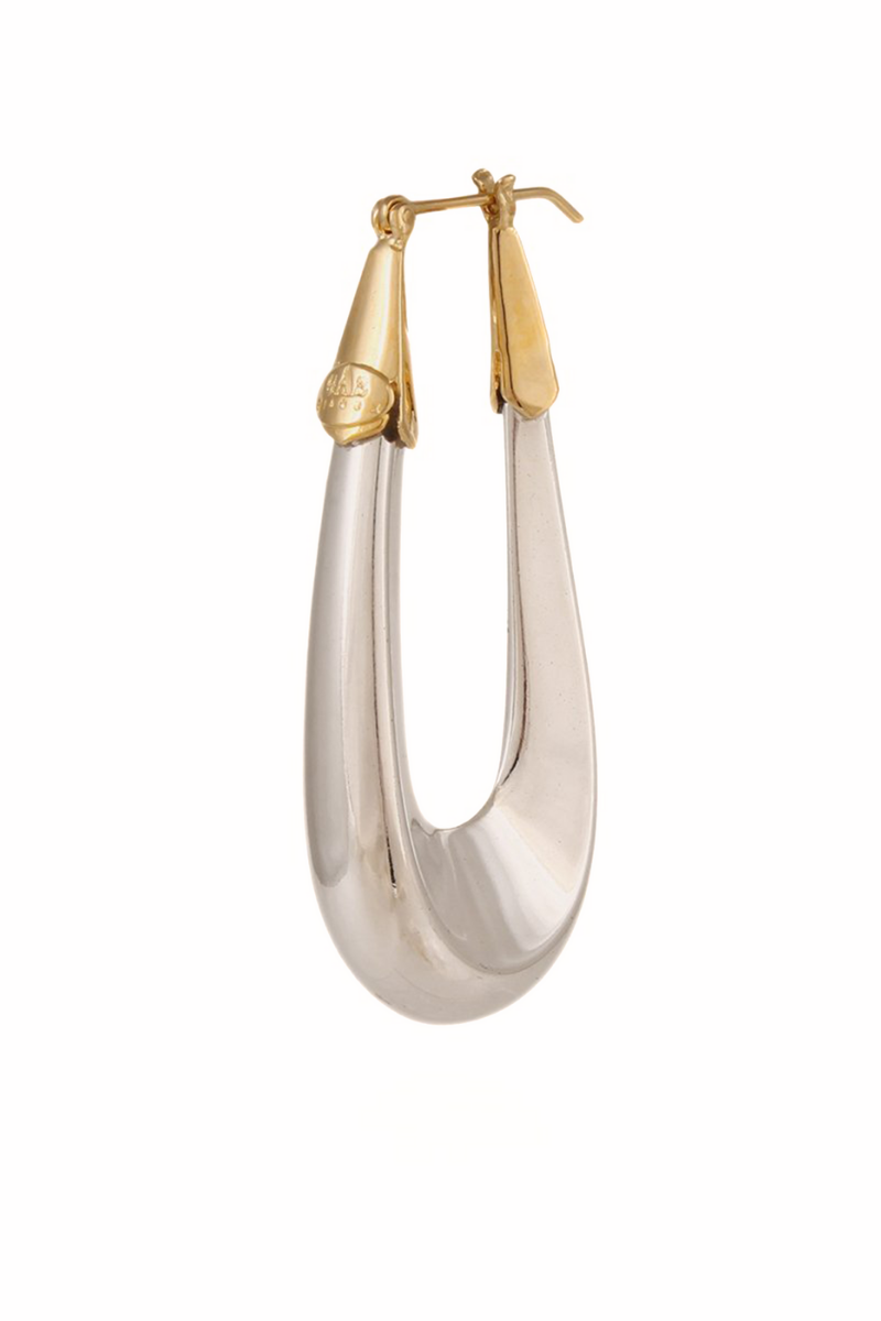Ecume Bicolour Large Earrings in Silver Ecume Bicolour Large Earrings in Silver
