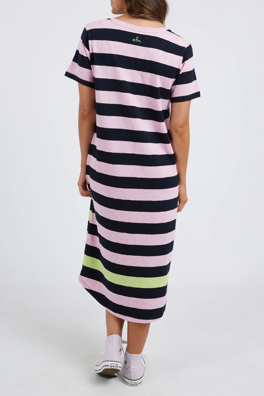 Mercury Stripe Dress in KeyLime / Navy / Pink Mercury Stripe Dress in KeyLime / Navy / Pink
