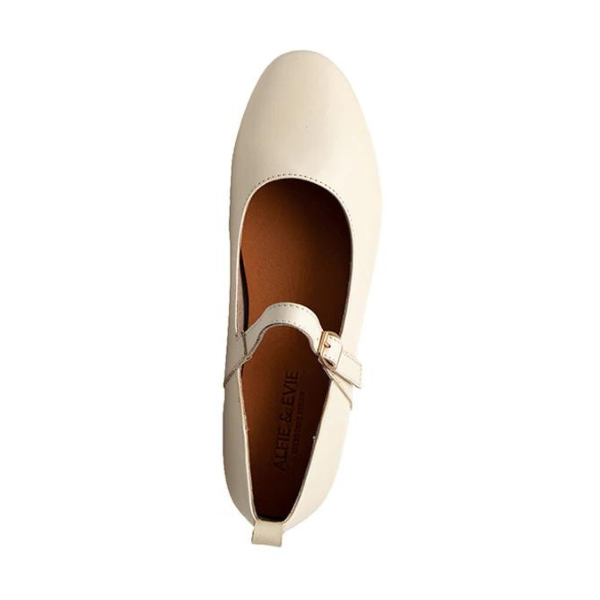 Cream ballet flats womens shoes on sale